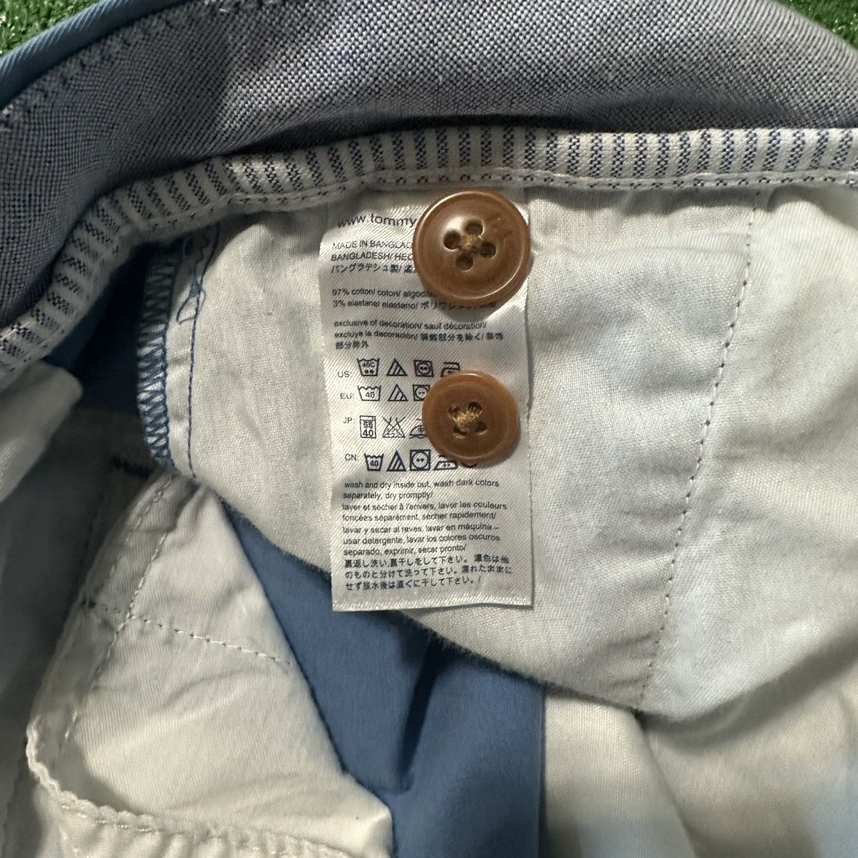 Tommy Hilfiger Tommy Hilfiger Classic Fit Blue Shorts Size US 34 / EU 50 - 3 Thumbnail