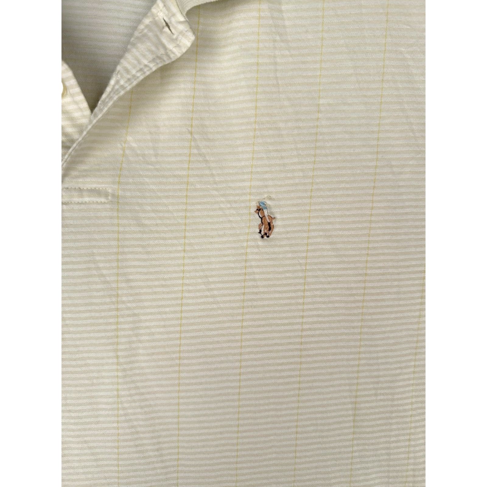 Ralph Lauren Ralph Lauren Polo Shirt Adult 2XL Ivory Floral 100% Cotton Size US XXL / EU 58 / 5 - 6 Thumbnail