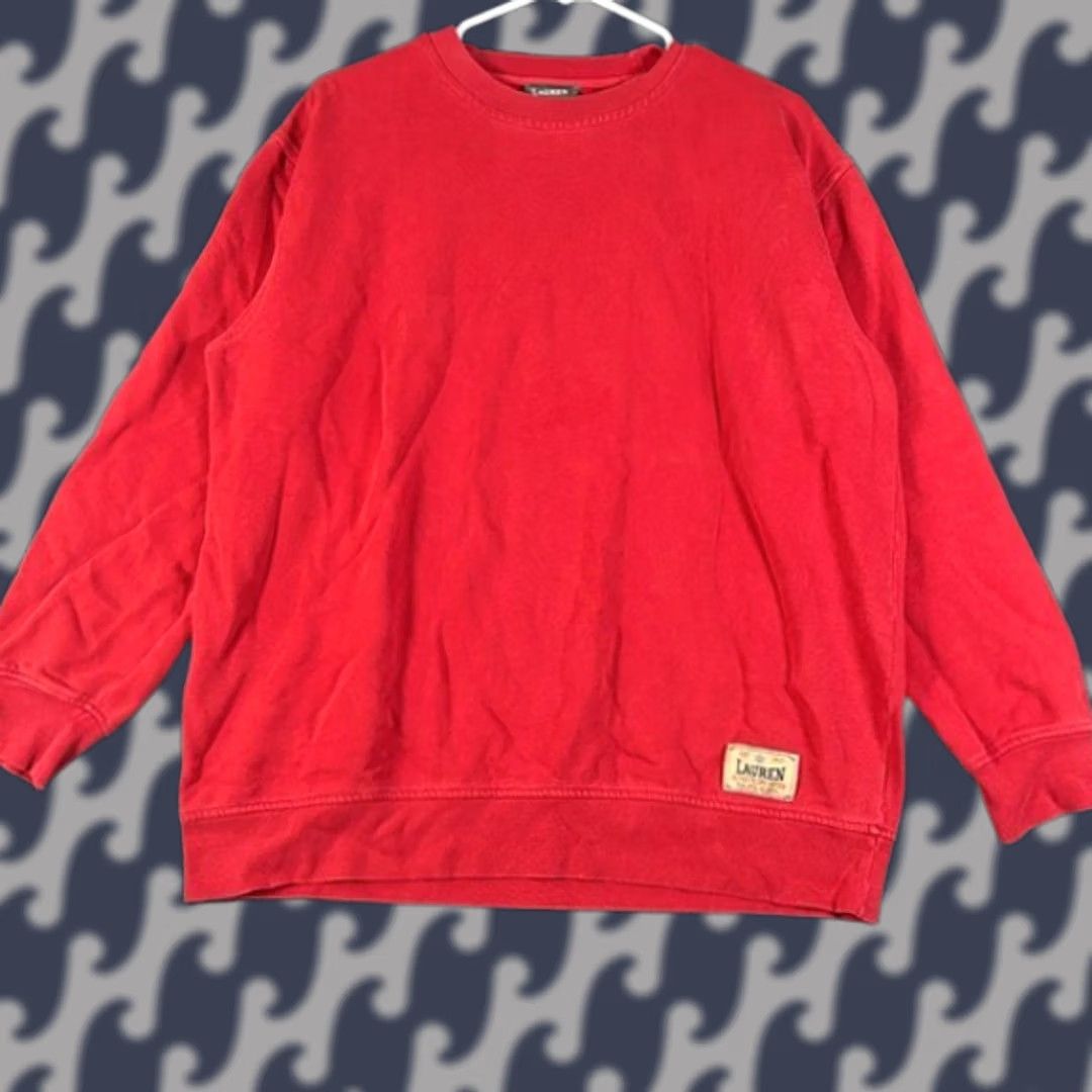 Ralph Lauren Lauren Ralph Lauren Red Pullover Sweater Men's Medium Size US M / EU 48-50 / 2 - 1 Thumbnail