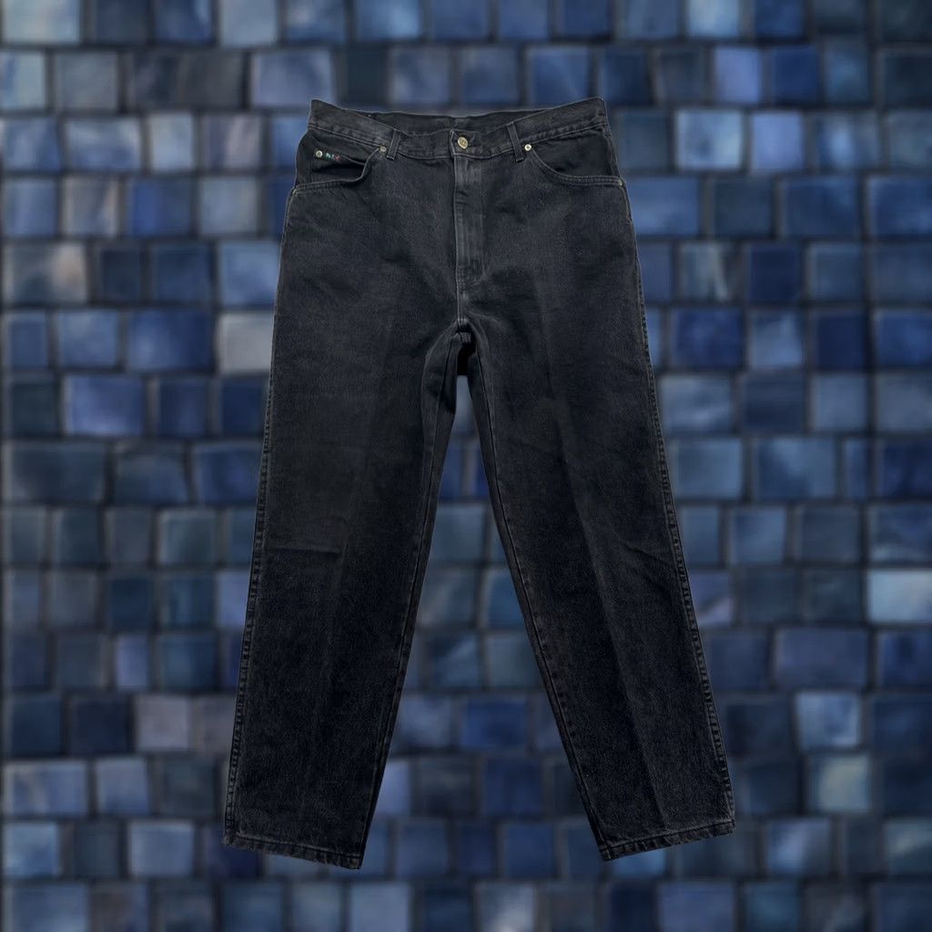 Denime VINTAGE HIS Jeans Mens 36x30 Tapered Denim Dark Wash Black USA Made Size US 36 / EU 52 - 1 Thumbnail
