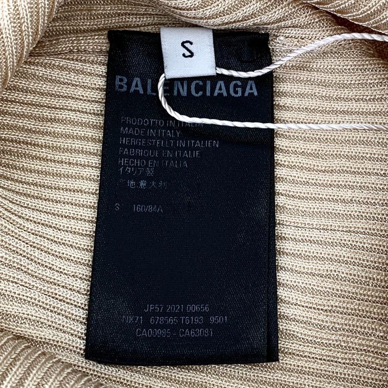 Balenciaga Balenciaga Apricot Letter Long Sleeve Crew Neck Long Sleev Size S / US 4 / IT 40 - 7 Thumbnail