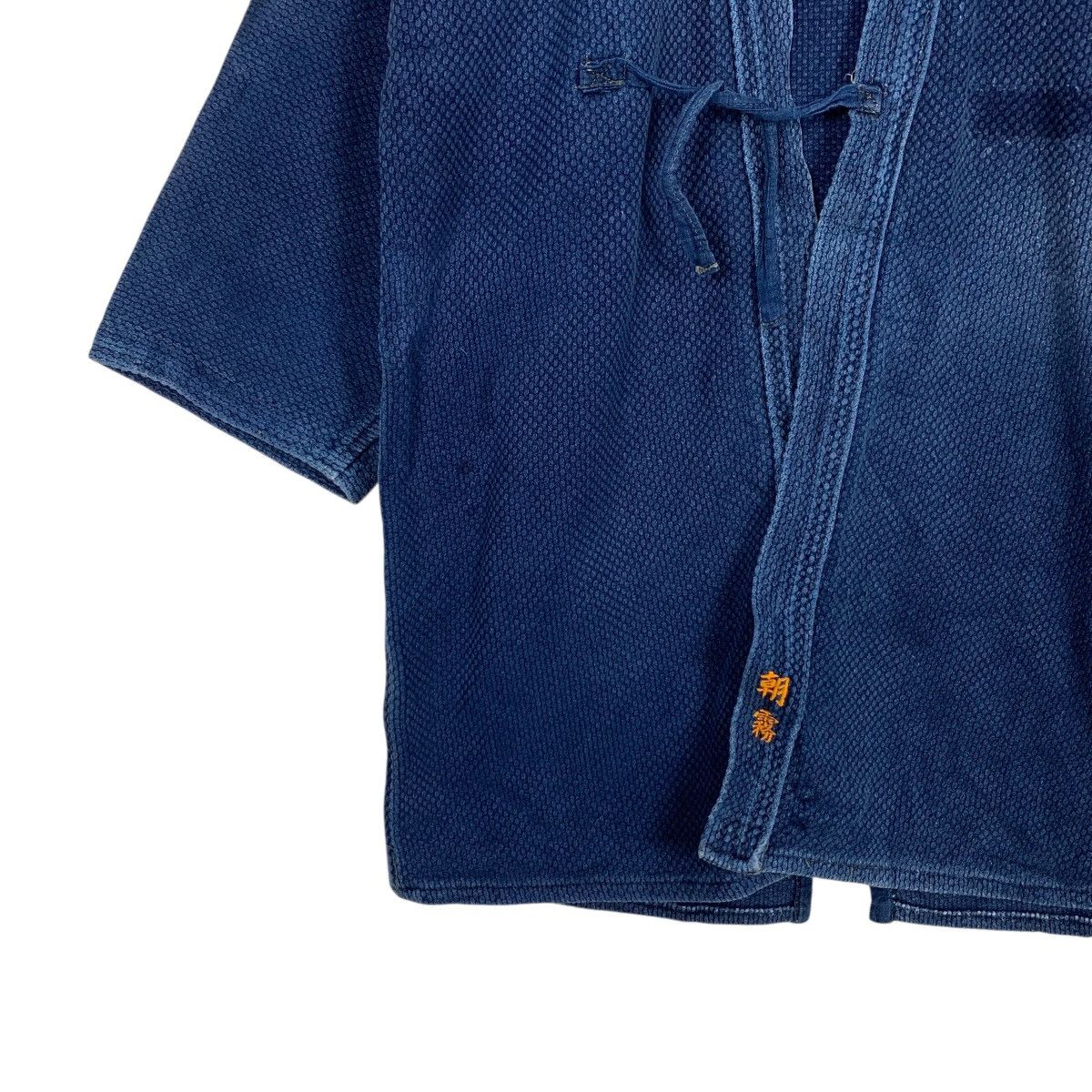 Vintage Indigo Sashiko Thick Weave Kimono Hanten Jacket #3566-C163 Size US M / EU 48-50 / 2 - 4 Thumbnail