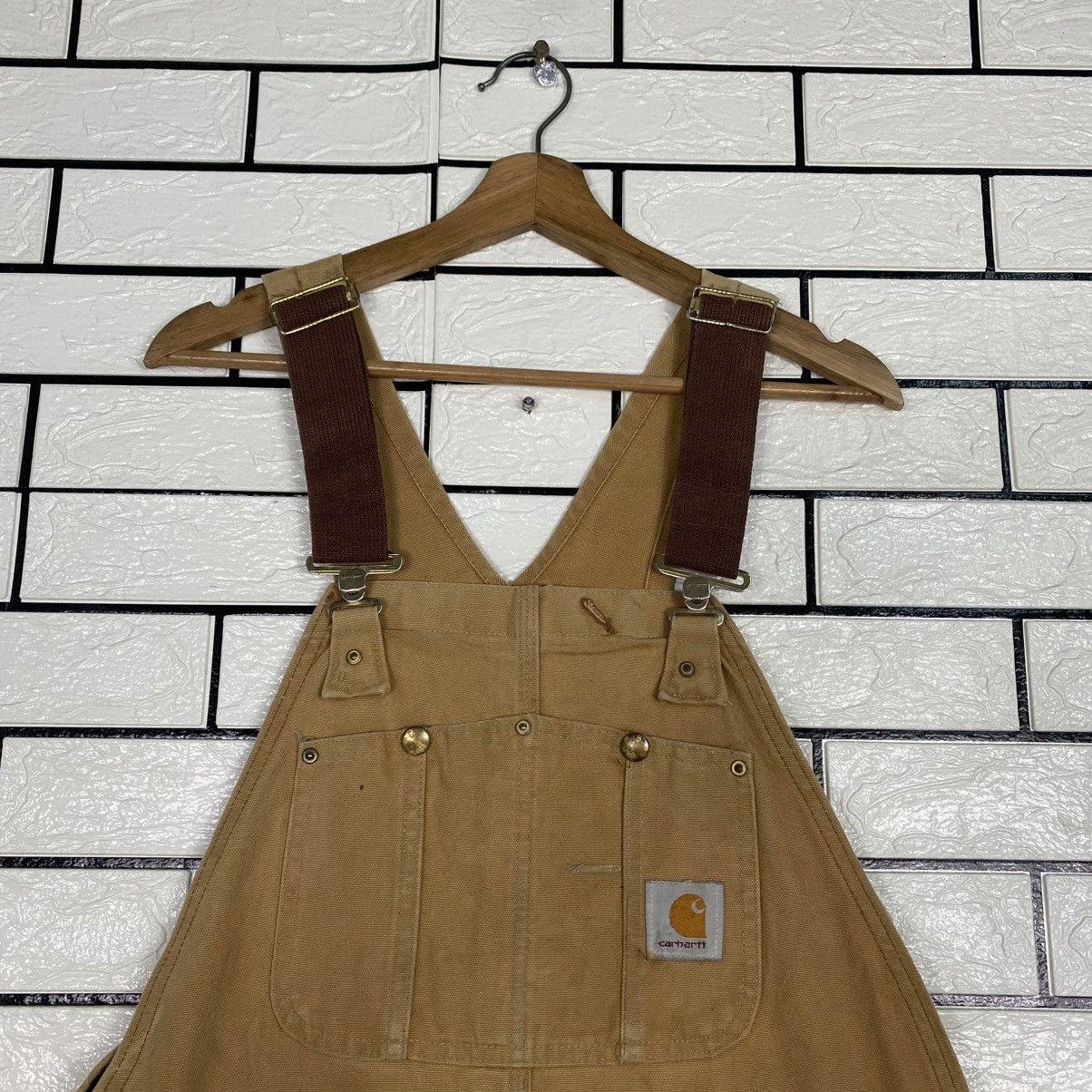 Carhartt 🔥VINTAGE COVERALL CARHARTT WORKER DUCK CANVAS DETROIT Size US 36 / EU 52 - 3 Thumbnail