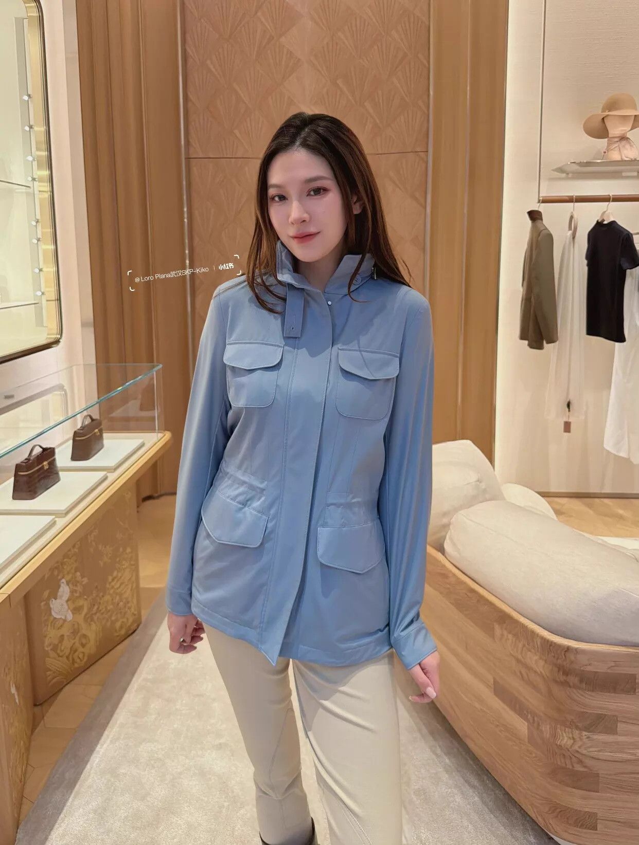 Loro Piana Loro Piana Traveller 4-Pocket Wool Jkt Wmn's Blue 38 New Size XS / US 0-2 / IT 36-38 - 2 Thumbnail
