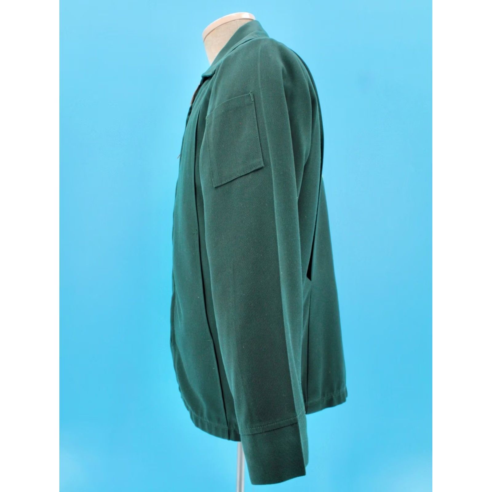 Vintage VINTAGE Unitog 60s 70s Work Jacket Dark Green Patch 40 R Knoll Welding Mens Size US XXS / EU 40 - 3 Thumbnail