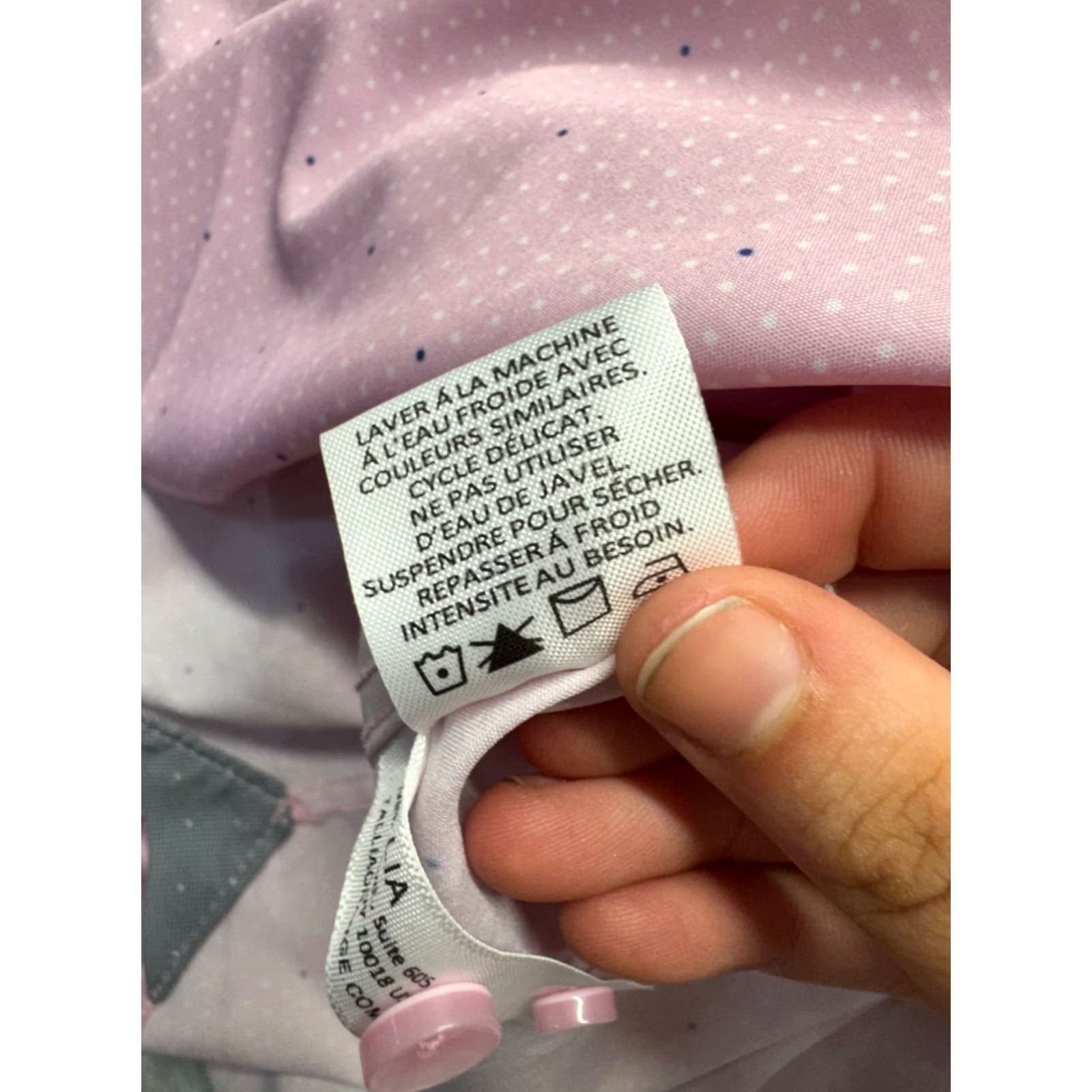Tallia Tallia XL Pink Long Sleeve Button-Up Shirt Polka Dot Pattern Polyester #9733 Mens XL Button-Up Shirt Polo Dot Pink Tallia Size US XL / EU 56 / 4 - 7 Thumbnail