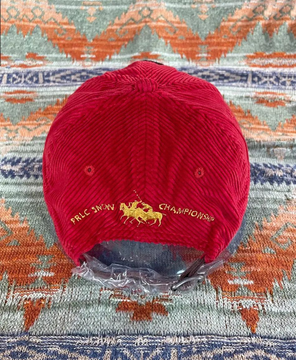 Polo Ralph Lauren Polo Ralph Lauren Corduroy Leather Rare Baseball Hat Cap Size ONE SIZE - 3 Thumbnail