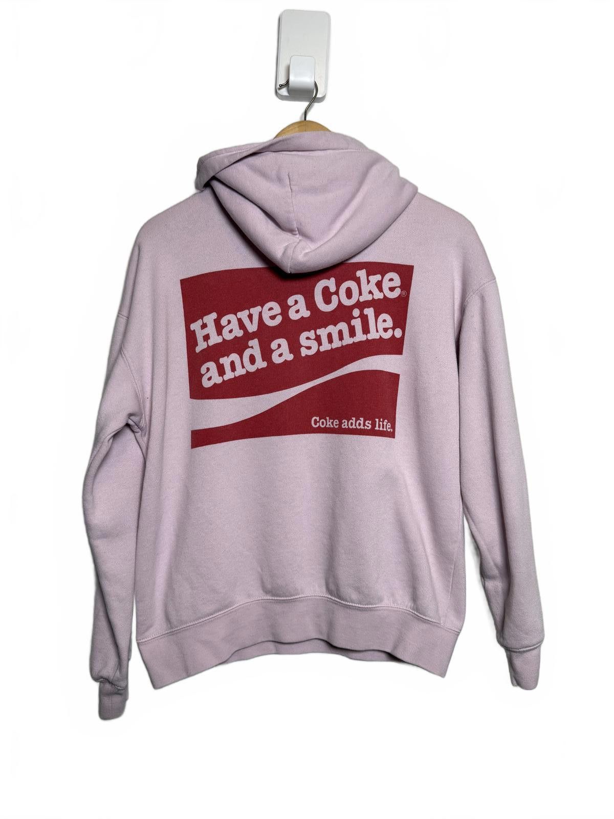 Coca Cola Pink Enjoy Coke Pull Over Hoodie Size L / US 10 / IT 46 - 1 Thumbnail