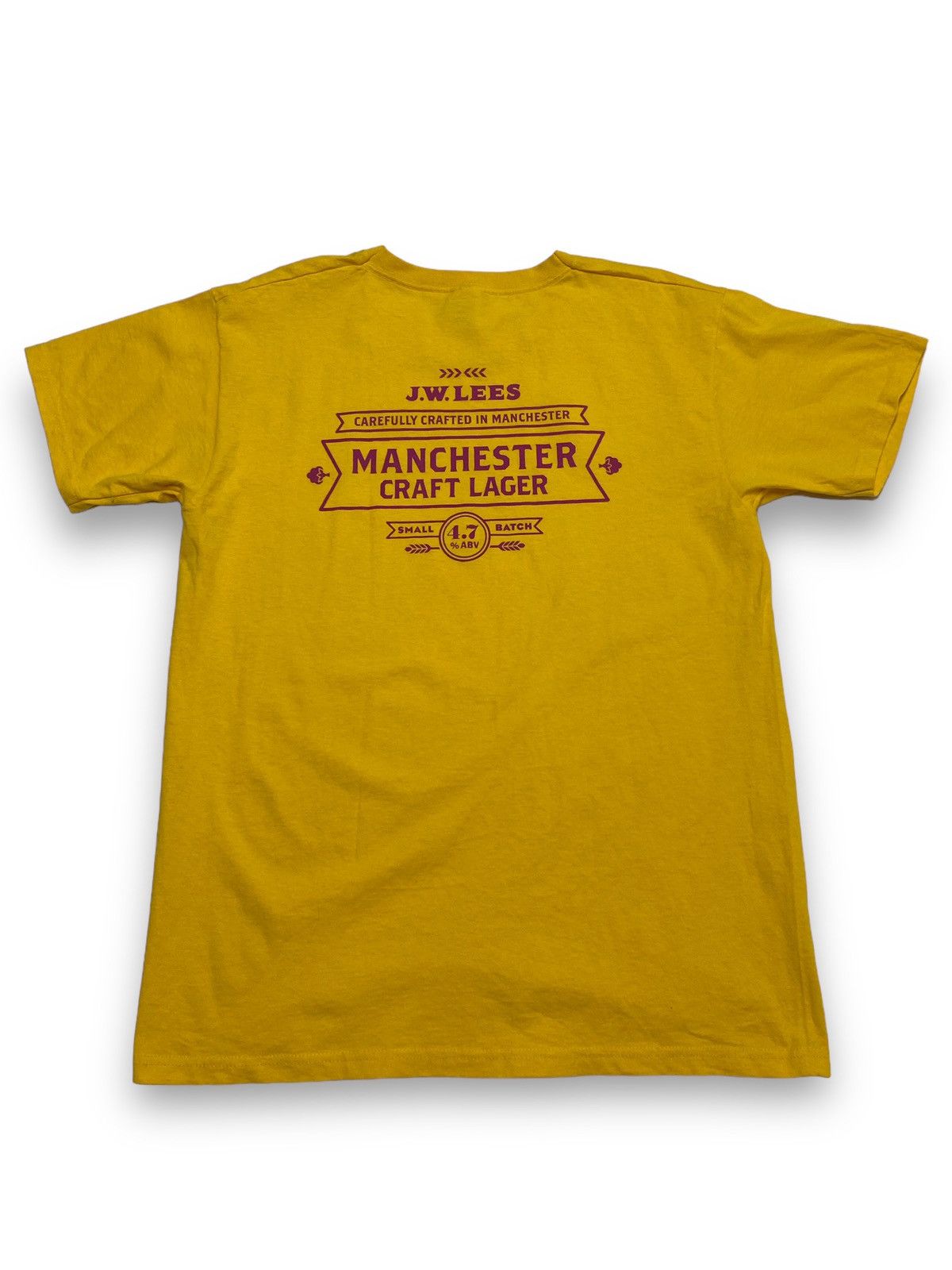 Other Vintage J.W. LEES Manchester Lager Beer Yellow T Shirt Size US M / EU 48-50 / 2 - 1 Thumbnail