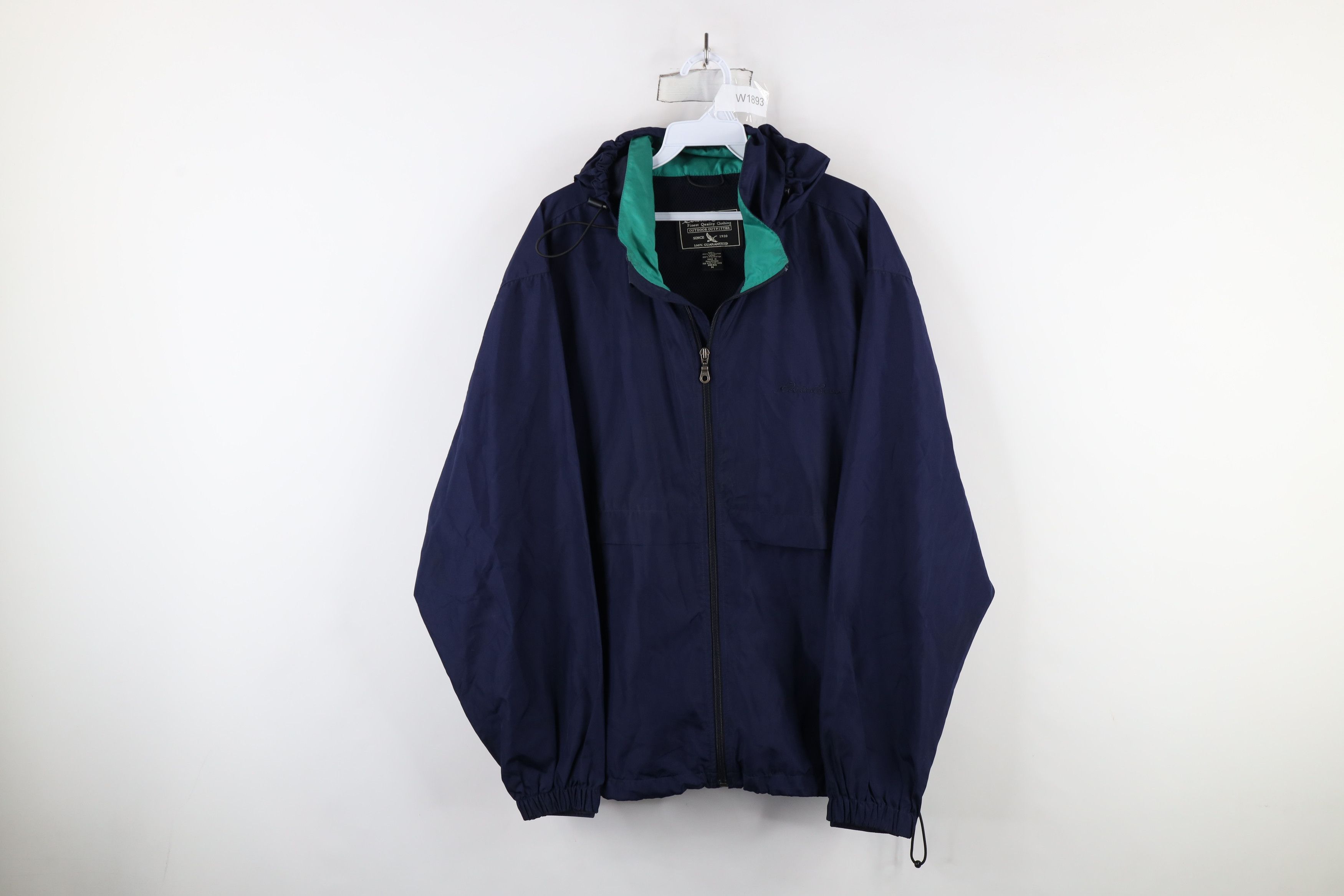 Eddie Bauer × Vintage Vintage 90s Eddie Bauer Out Hooded Rain Windbreaker Jacket Size US M / EU 48-50 / 2 - 1 Thumbnail