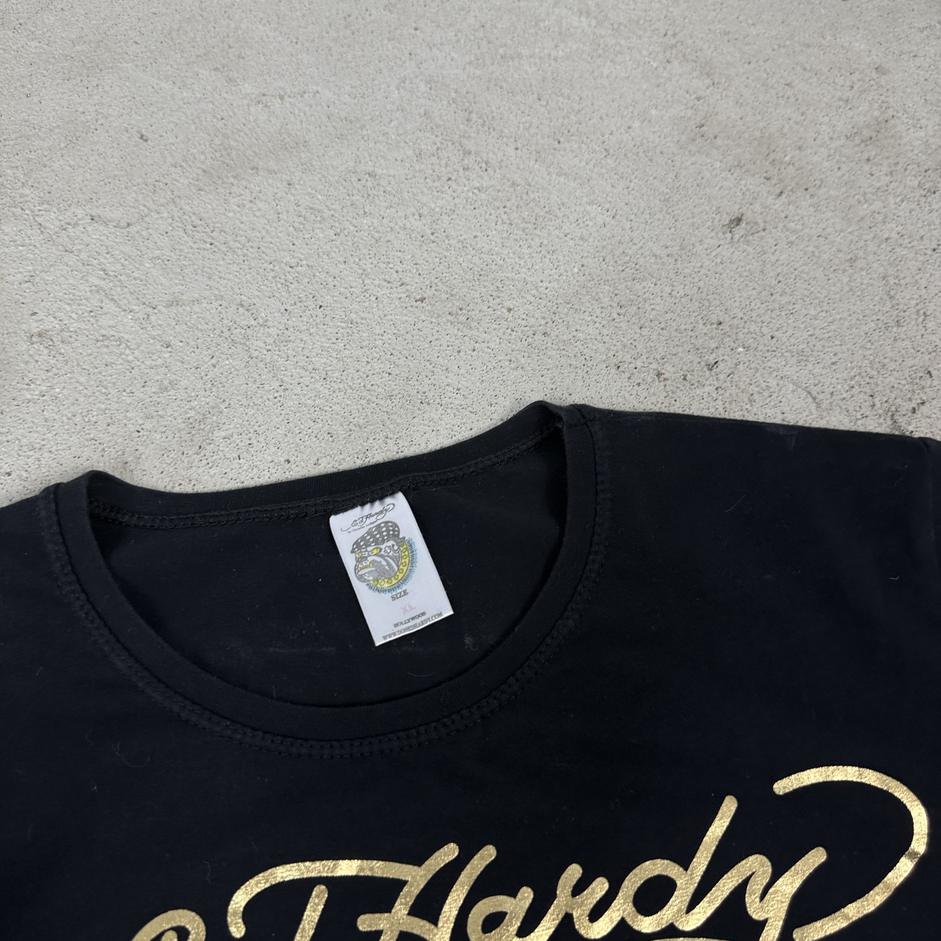 Ed Hardy × Vintage Vintage Y2K Casual Oversize Printed Ed Hardy T-shirt Size XL / US 12-14 / IT 48-50 - 4 Thumbnail
