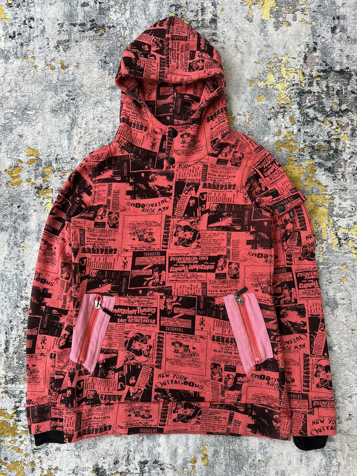 Hysteric Glamour ALVIN ALL OVER PRINTED MULTI POCKET HOODIE HYSTERIC STYLE Size US M / EU 48-50 / 2 - 1 Thumbnail