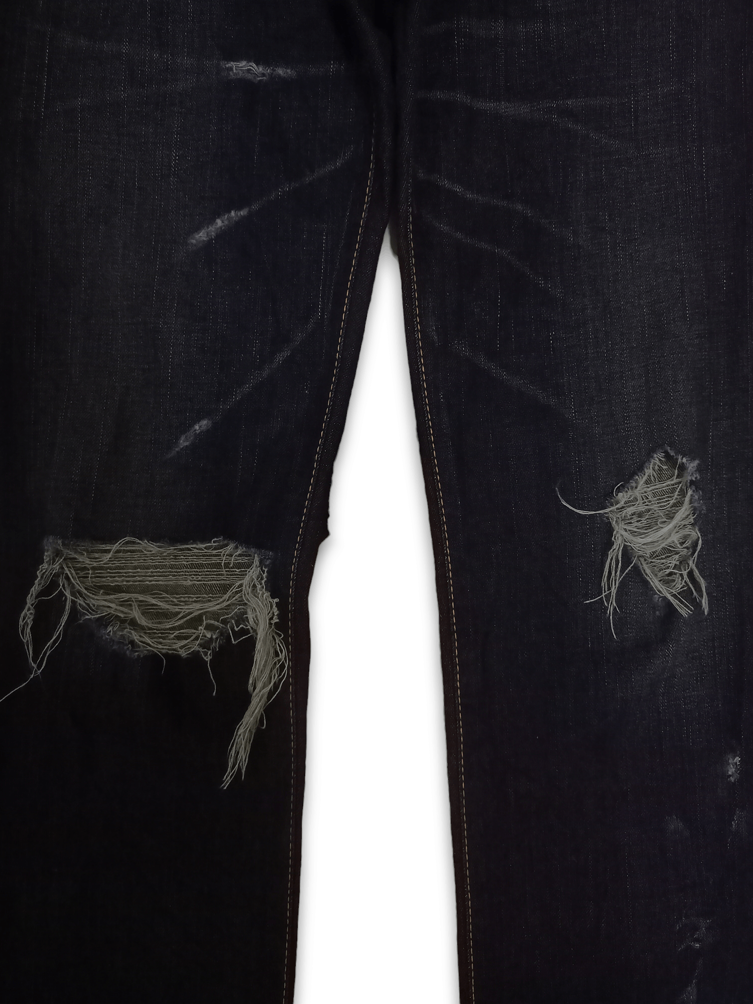 Edwin × Japanese Brand Vintage Japanese Edwin 502 Washed Blue Distressed Jeans Size US 29 - 6 Thumbnail