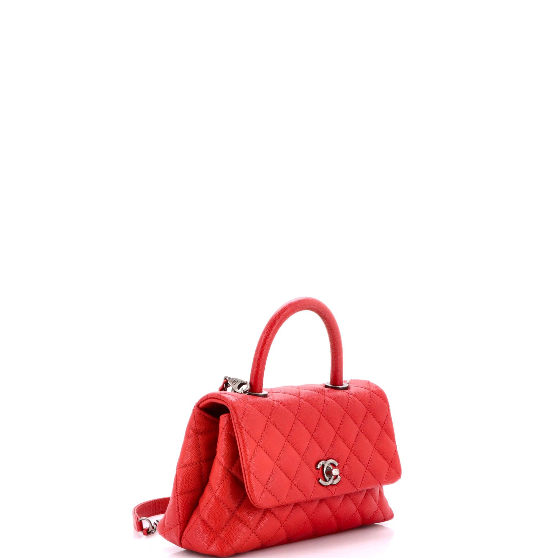 Chanel Coco Top Handle Bag Quilted Caviar Mini Size ONE SIZE - 1 Thumbnail