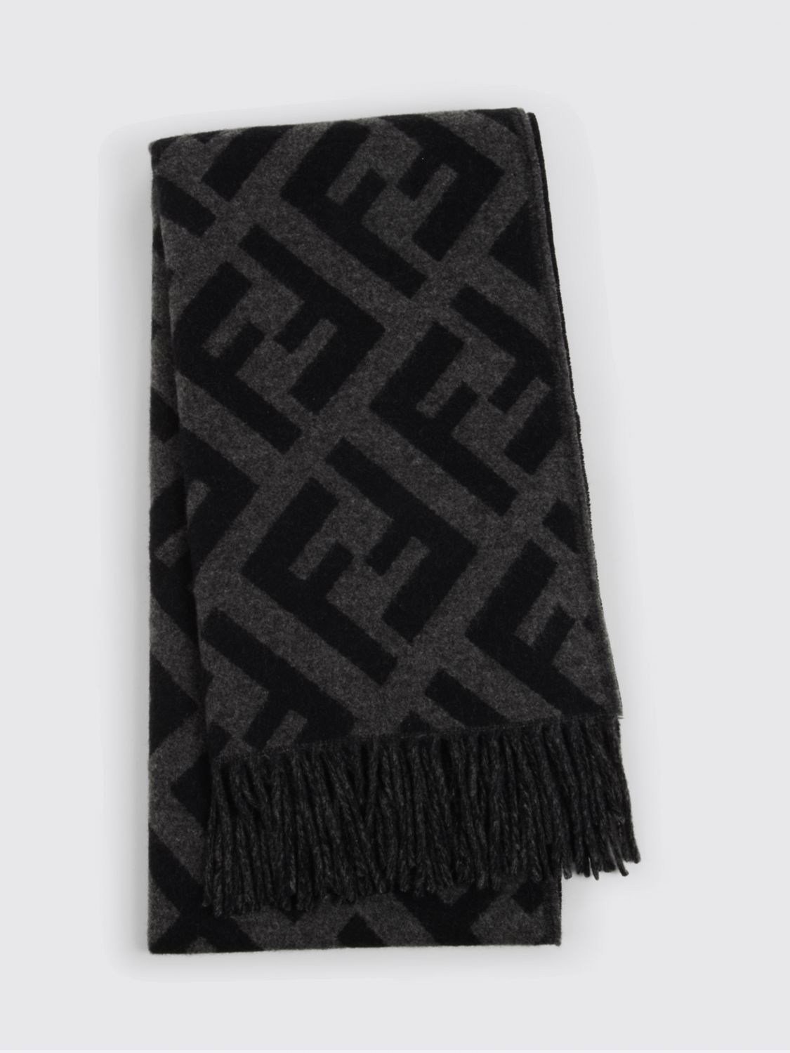 Fendi Fendi Scarf Men Black Size ONE SIZE - 1 Thumbnail