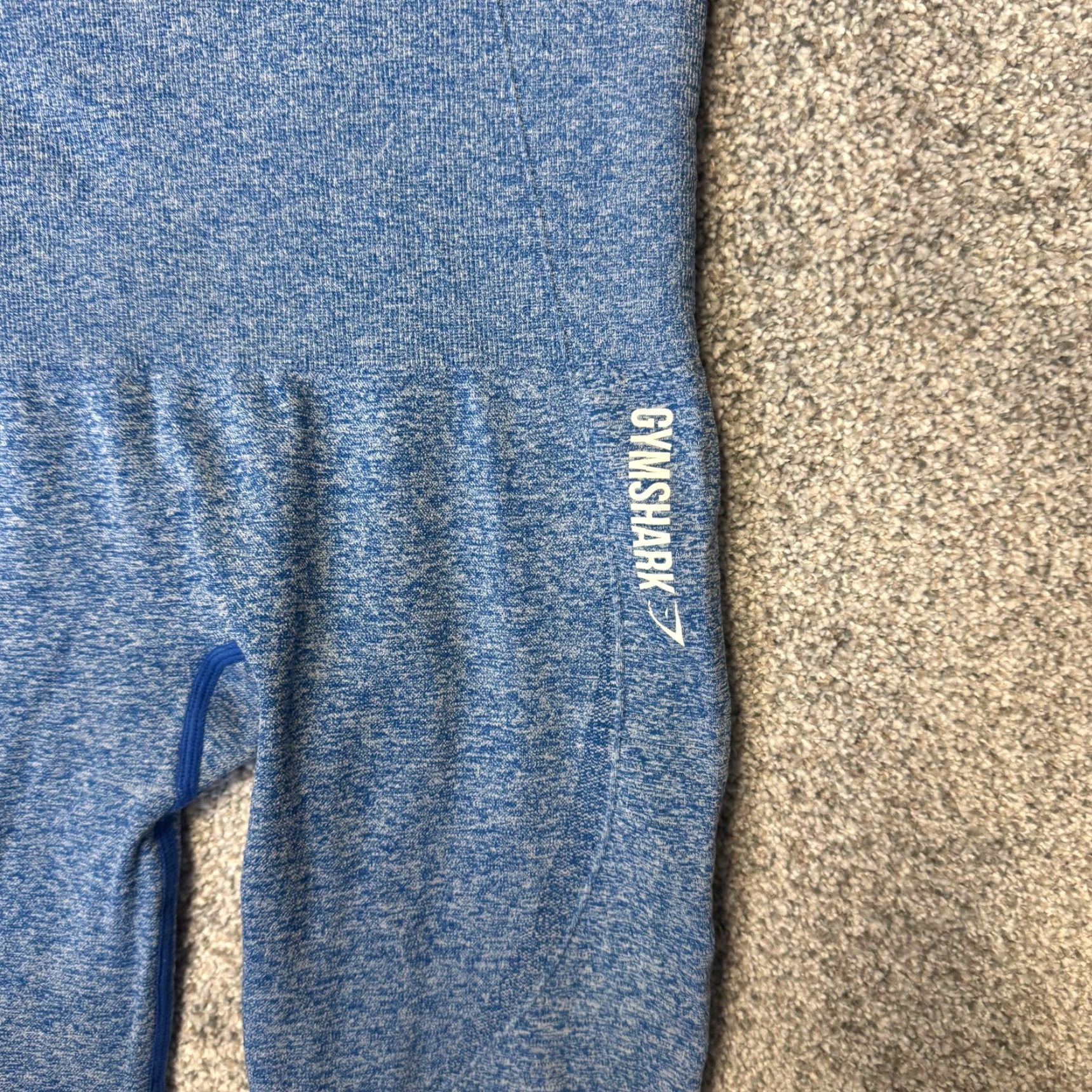 Gymshark Gymshark Leggings Womens XS Blue Seamless High Rise Cropped Capri DRY Wicking Size 26" / US 2 / IT 38 - 6 Thumbnail