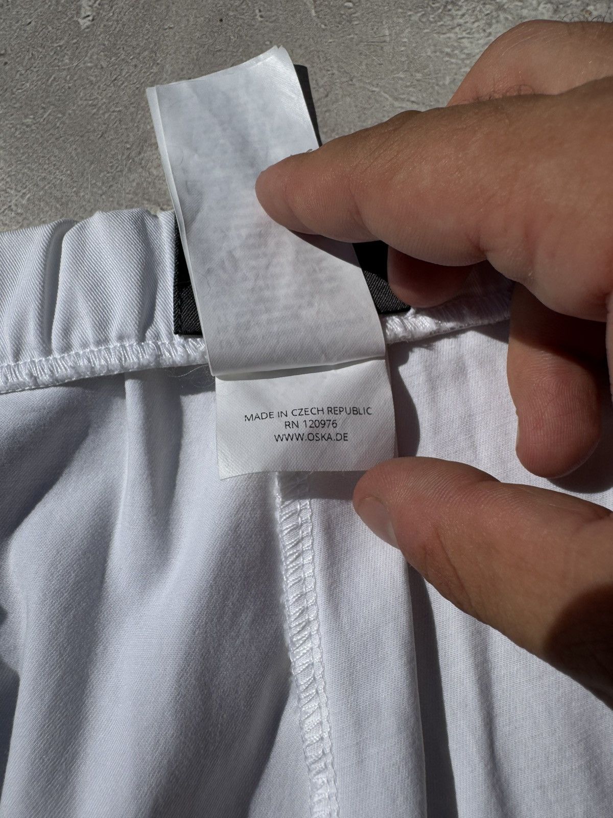 OSKA OSKA White Baggy Chino Pants Size 36" / US 14 / IT 50 - 9 Thumbnail
