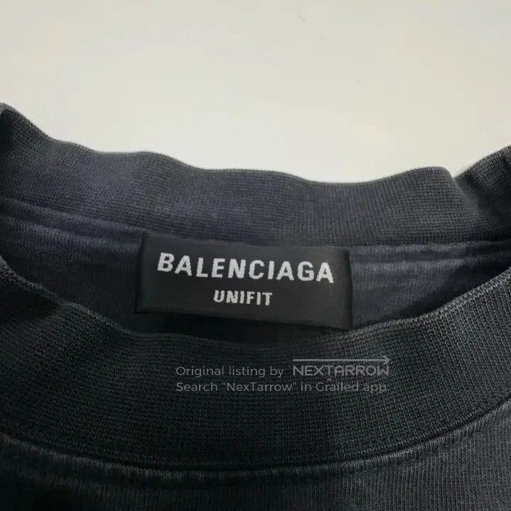 Balenciaga Balenciaga Repaired Series Black Distressed Tee. Size US M / EU 48-50 / 2 - 5 Thumbnail