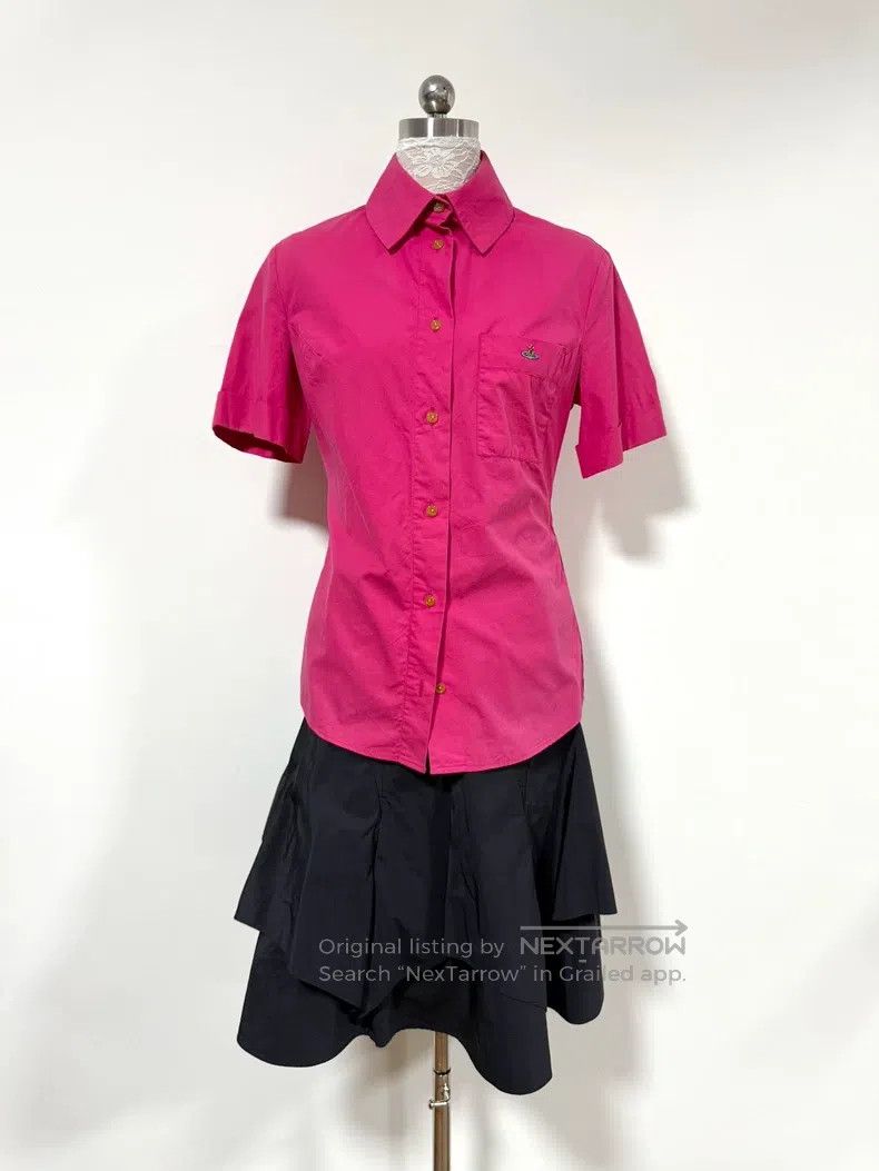 Vivienne Westwood Vivienne Westwood Old label pink short-sleeve shirt top Size M / US 6-8 / IT 42-44 - 1 Thumbnail