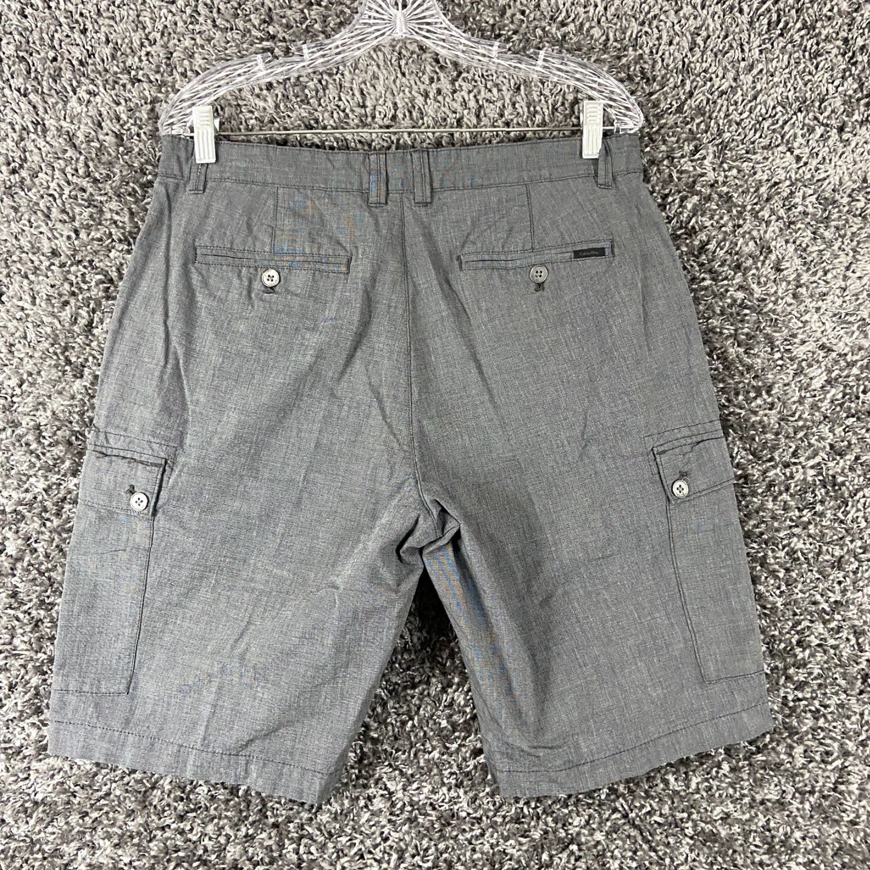 Calvin Klein Calvin Klein Shorts Men 34 Gray Chino Regular Mens Size US 34 / EU 50 - 8 Thumbnail