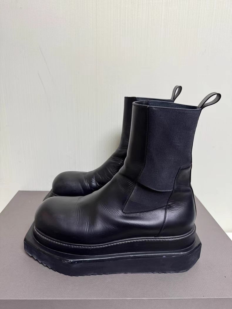 Rick Owens Turbo Platform Coffin Chelsea Combat Boots Q8 Size US 13 / EU 46 - 1 Thumbnail