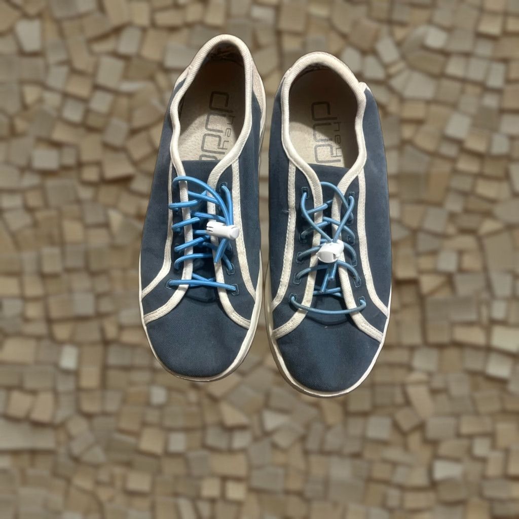 Vintage Hey Dude Shoes, Women’s Size 8, Blue, Lace Up, Casual Sneaker, Flat Size US 8 / IT 38 - 1 Thumbnail