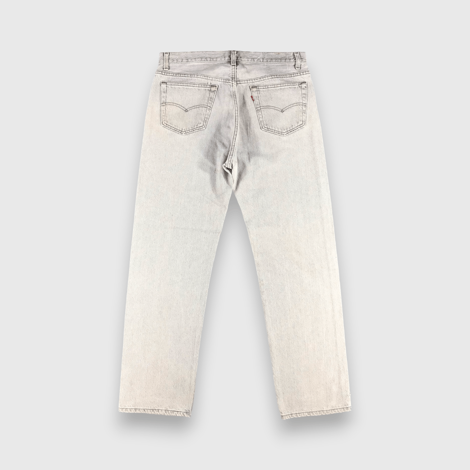 Levi's Vintage 90s Light Wash Ripped Levis 501 Jeans-J1644 Size US 35 - 2 Thumbnail