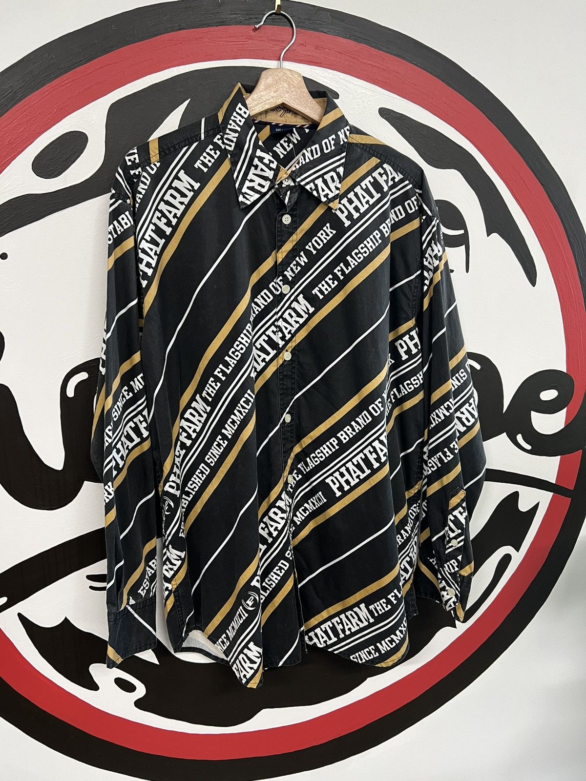 Y2K 2000s phat farm button up shirt similar to southpole