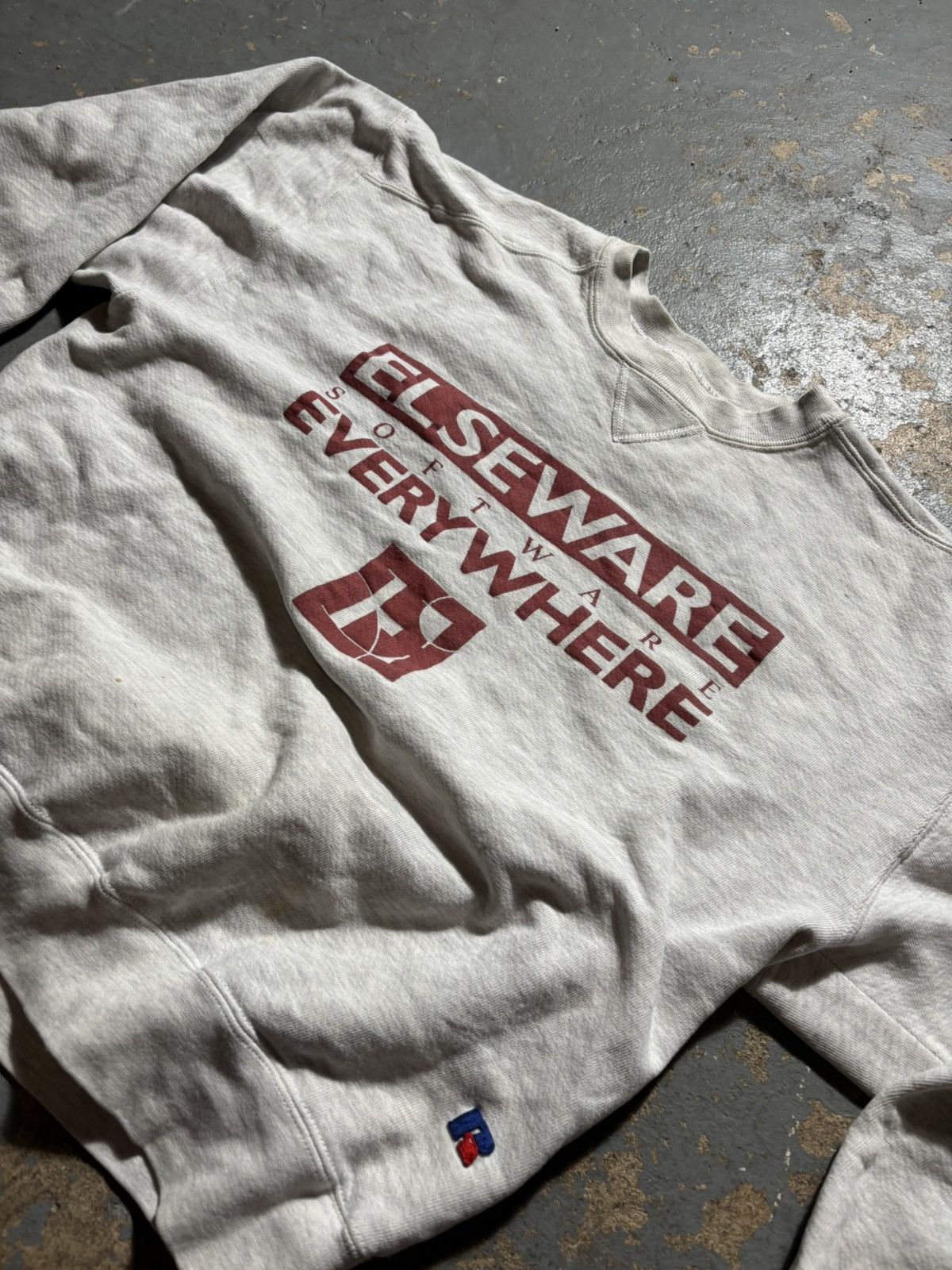 Russell Athletic × Vintage Ash grey software Russell athletic crewneck sweatshirt Size US M / EU 48-50 / 2 - 3 Thumbnail
