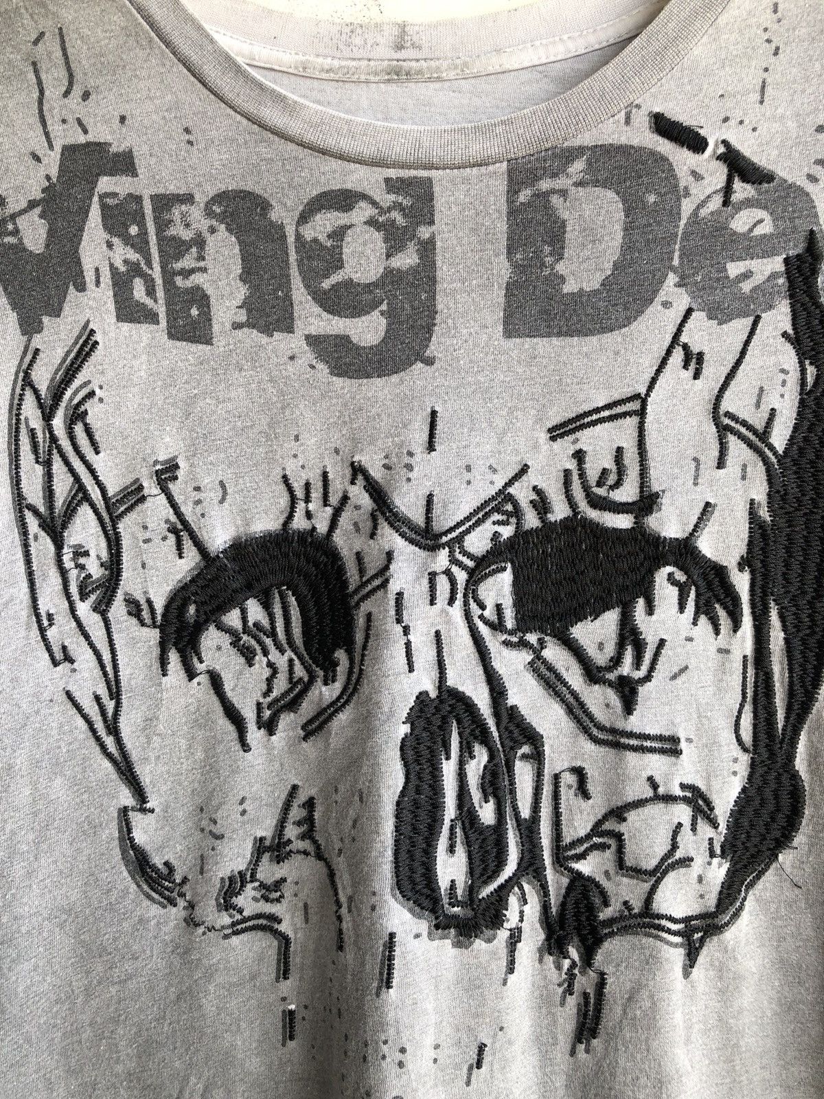 KMRii Japanese Gothic Poem Skull Rock Punk Style Size US S / EU 44-46 / 1 - 5 Thumbnail