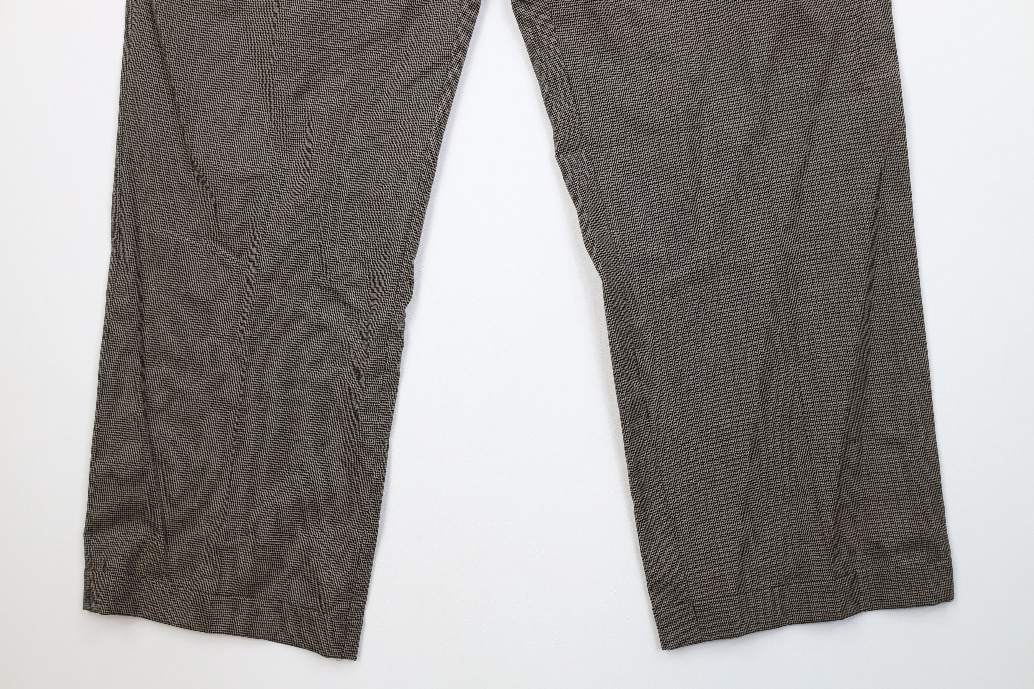 Vintage Vintage 90s Streetwear Wool Houndstooth Knit Wide Leg Pants Size US 38 / EU 54 - 4 Thumbnail