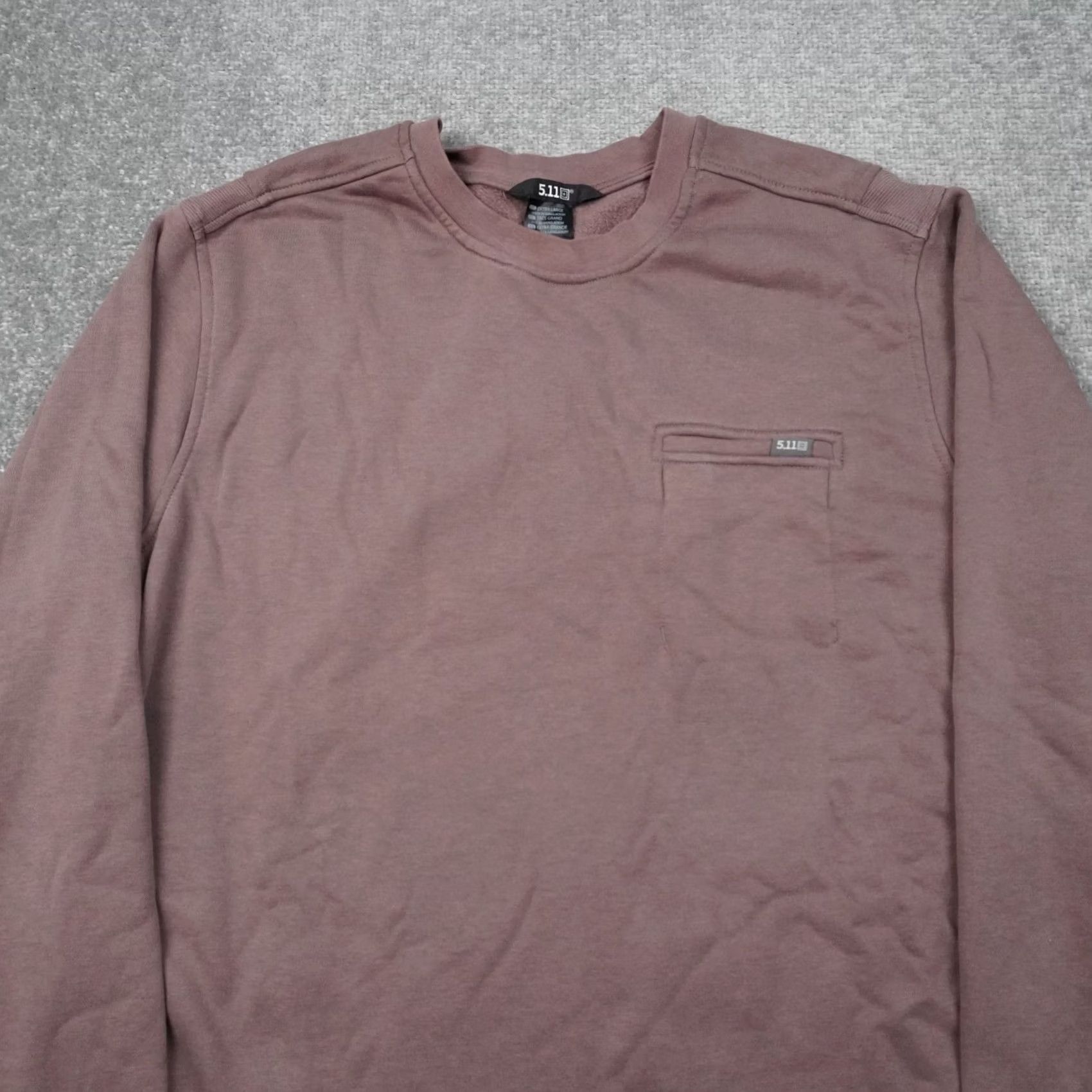 Vintage 5.11 Tactical Mens XL Brown Long Sleeve Pullover Crew Neck Sweatshirt Pockets Size US XL / EU 56 / 4 - 7 Thumbnail