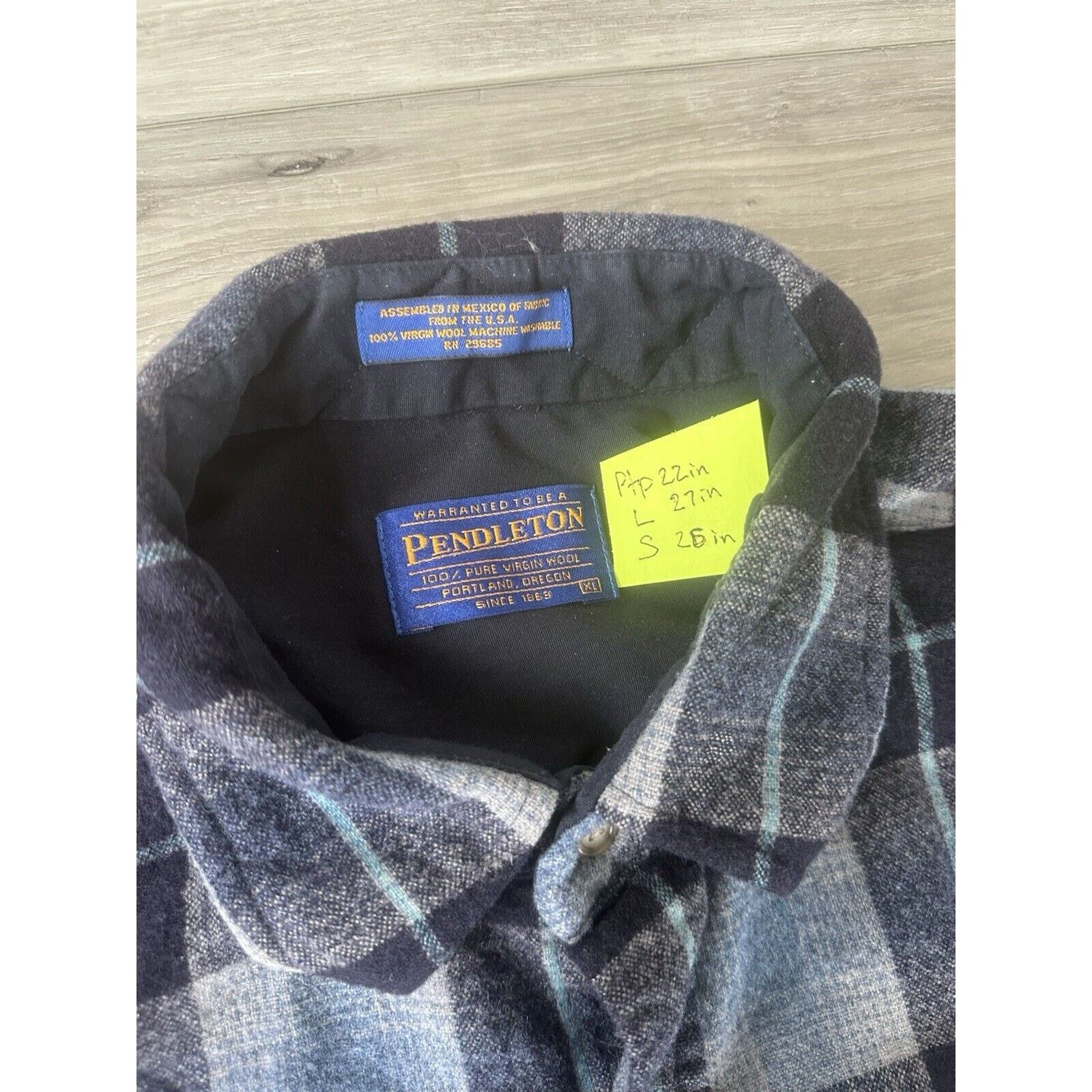 Pendleton Vintage Pendleton Mens Long Sleeve Shirt Button Up Plaid Size US XL / EU 56 / 4 - 8 Thumbnail