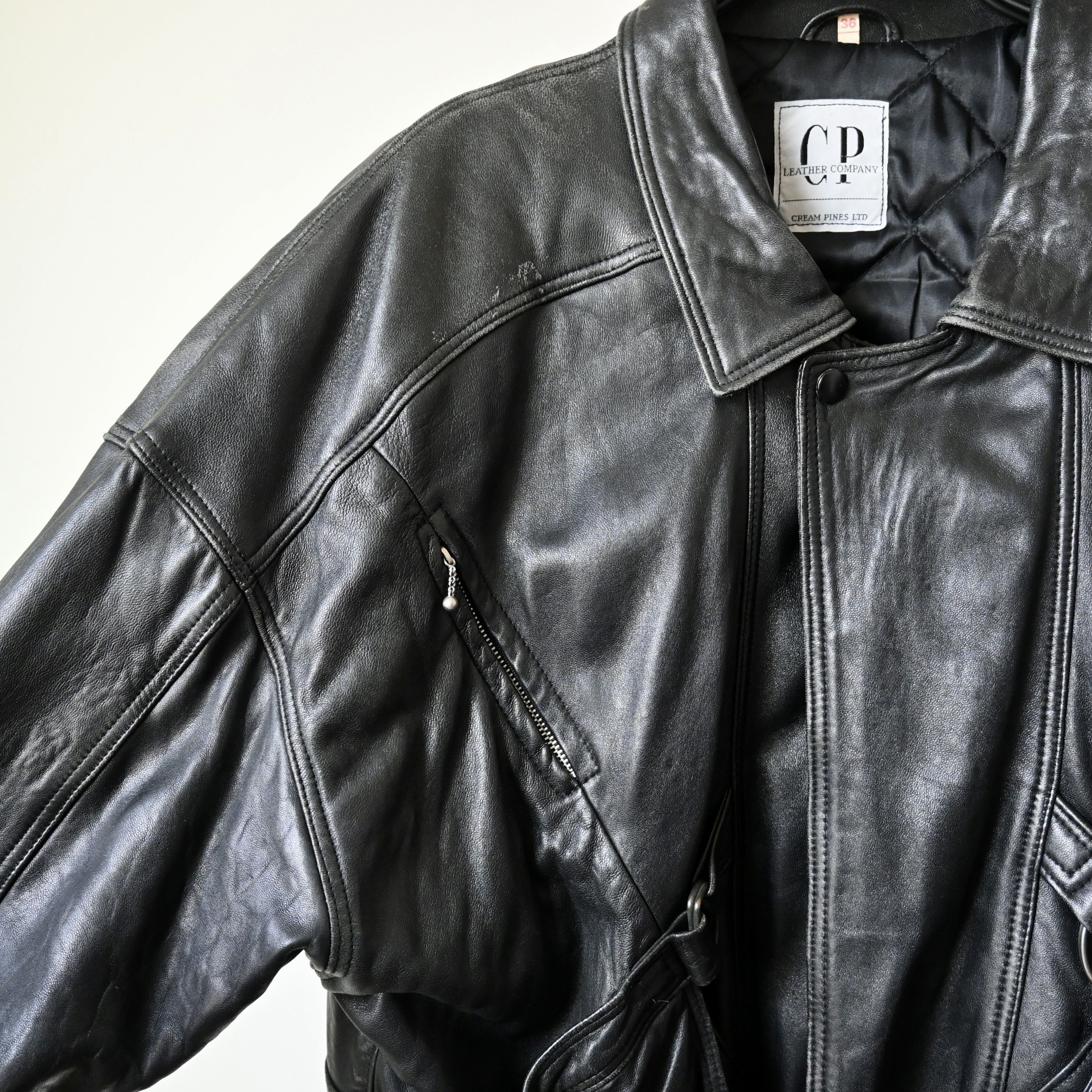 Vintage Vintage 1980s C.P. LEATHER rider jacket, made in England Size US M / EU 48-50 / 2 - 11 Thumbnail