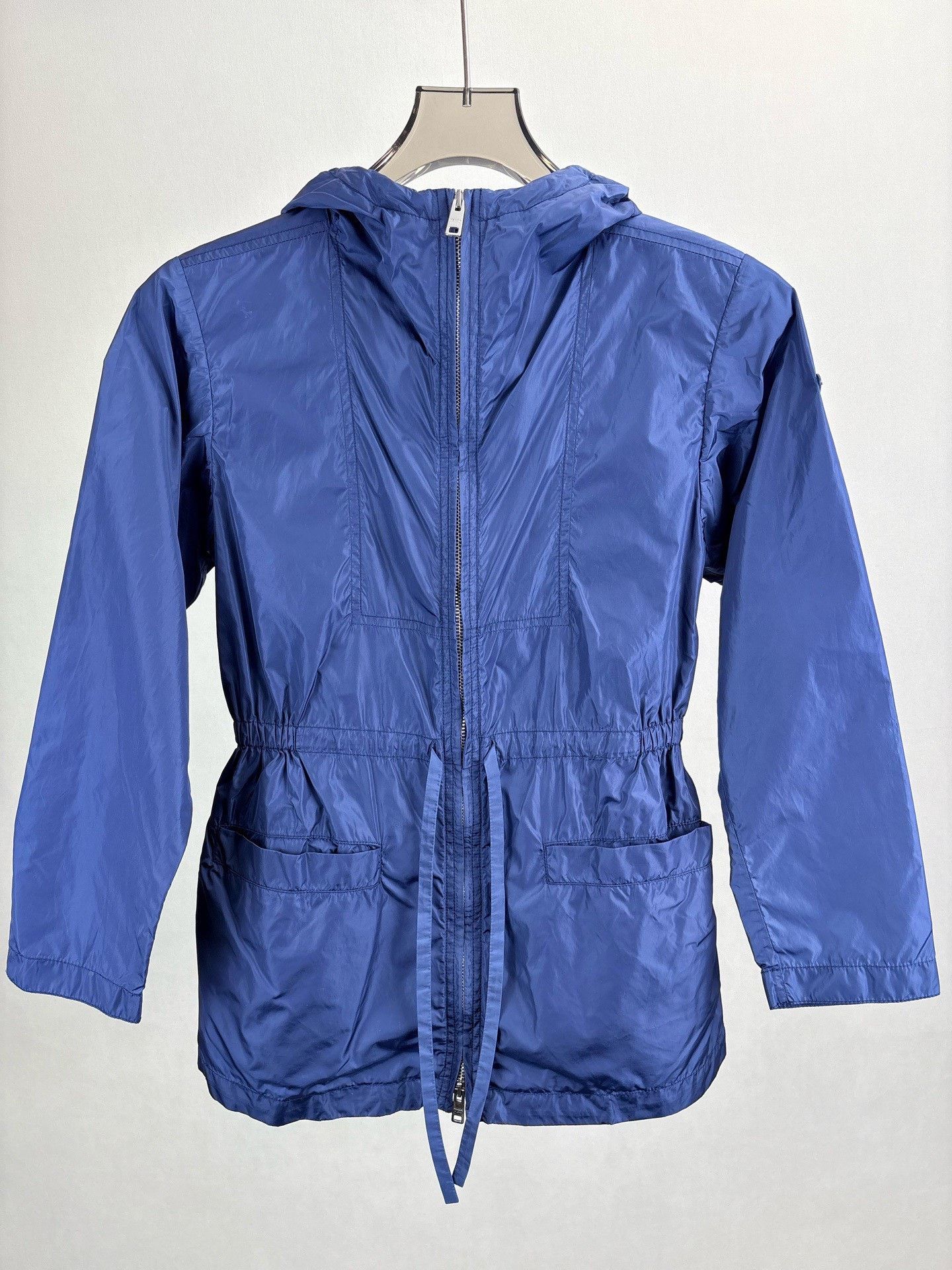 Prada Prada Triangle Logo Blue Nylon Jacket Size XS / US 0-2 / IT 36-38 - 1 Thumbnail