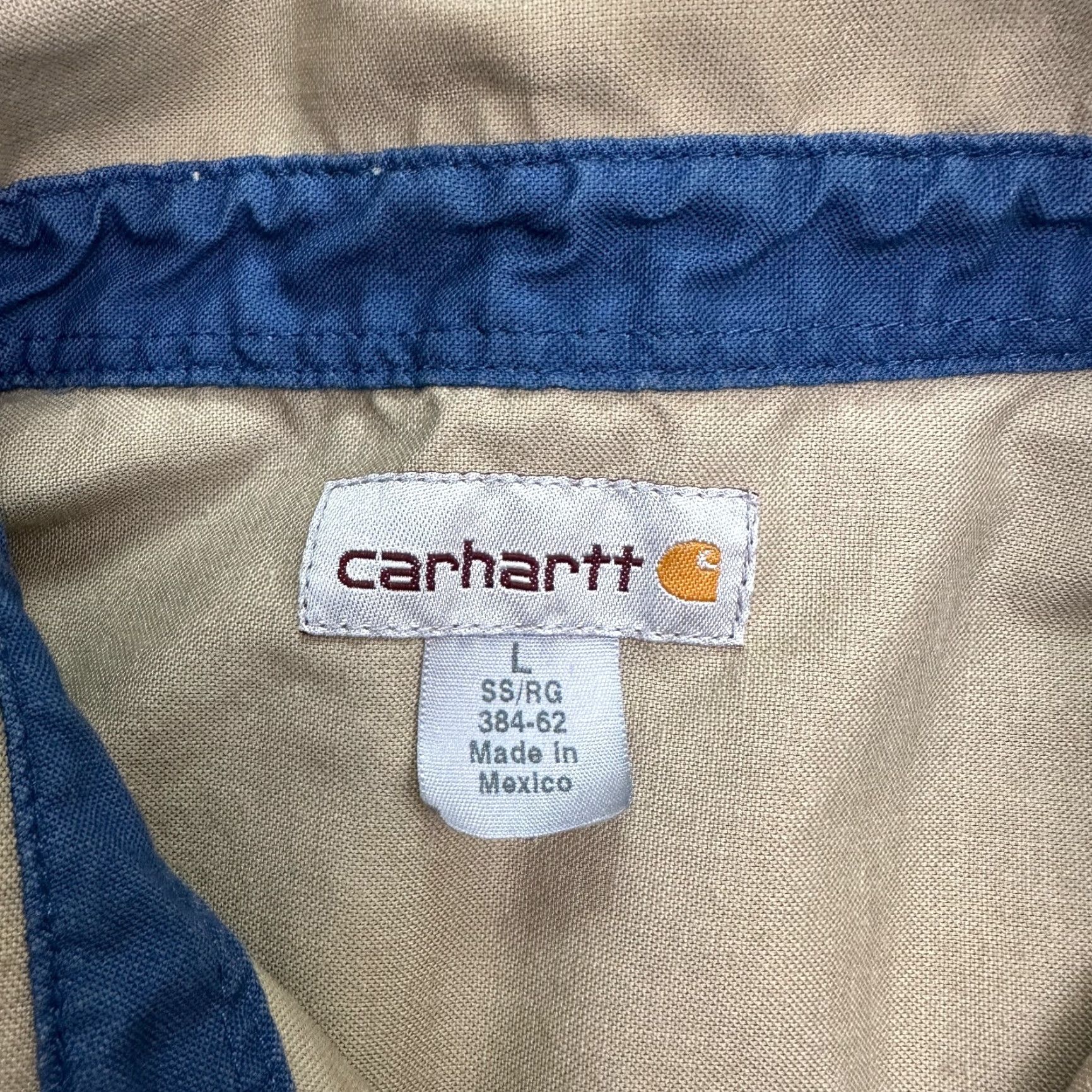Carhartt VINTAGE Carhartt Button-Down Shirt Mens Large Brown Short Sleeve Cotton Casual Pocket Size US L / EU 52-54 / 3 - 6 Thumbnail