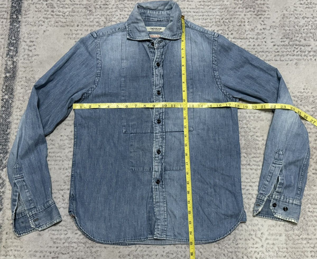 OMNIGOD OMNIGOD Japanese Brand Denim Shirt Size US S / EU 44-46 / 1 - 8 Thumbnail