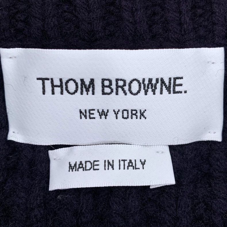 Thom Browne Thom Browne size2 Long sleeve knit sweater with wool round Size US M / EU 48-50 / 2 - 5 Thumbnail