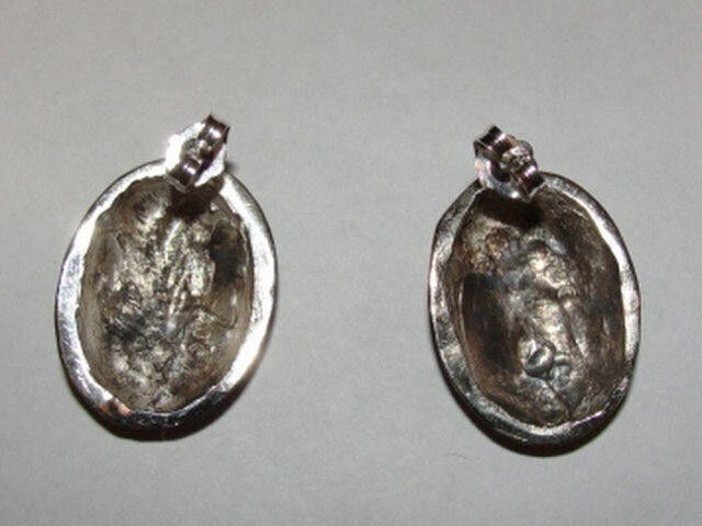 Handmade Sterling Silver Art Nouveau Inspired Cameo Earrings Size ONE SIZE - 2 Thumbnail