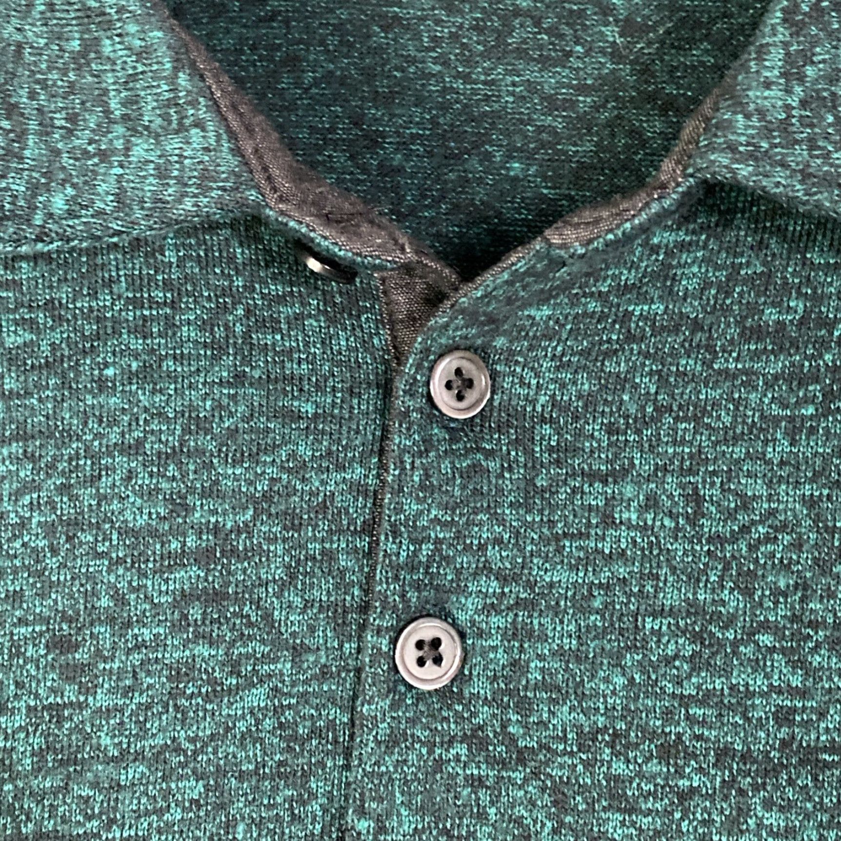 Vintage Marc Anthony Mens Long Sleeve Polo Shirt Slim Lightweight Green Large L Button-Up Shirt Size US L / EU 52-54 / 3 - 6 Thumbnail