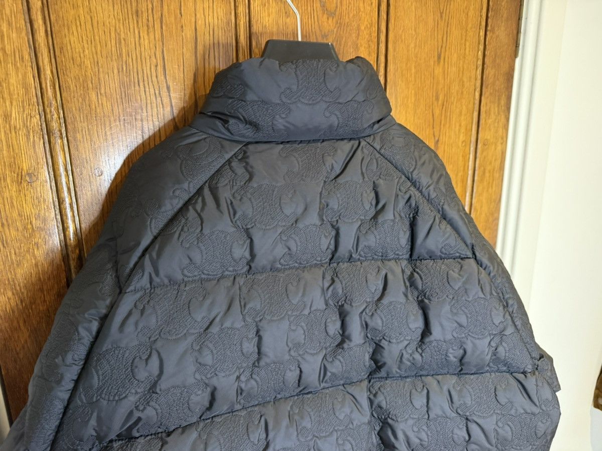 Celine $5k Celine Long Triomphe black logo coat jacket Hedi Slimane Size US M / EU 48-50 / 2 - 21 Thumbnail