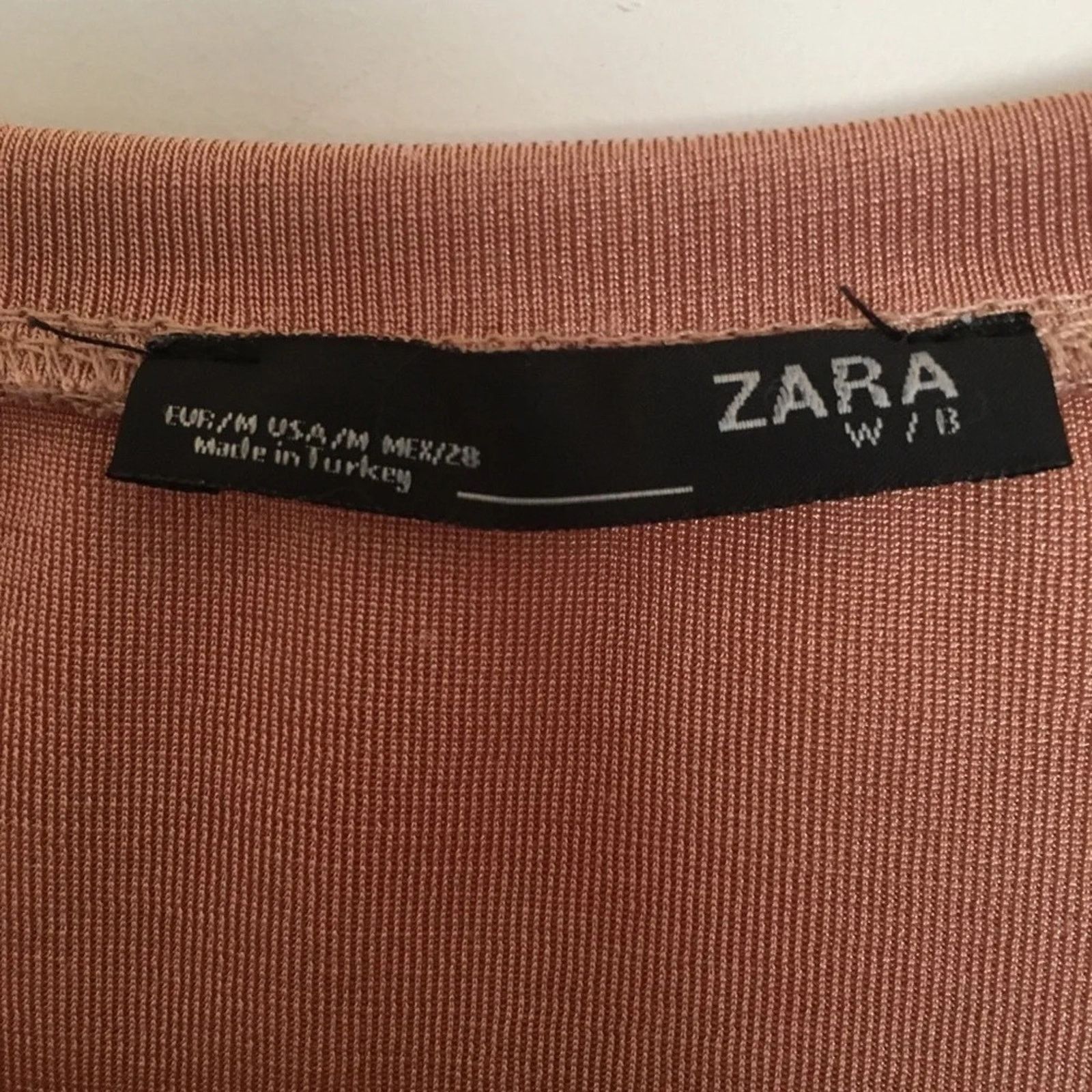 Zara Zara scoop neck chocolate brown shirt, woman’s size M Size M / US 6-8 / IT 42-44 - 2 Thumbnail