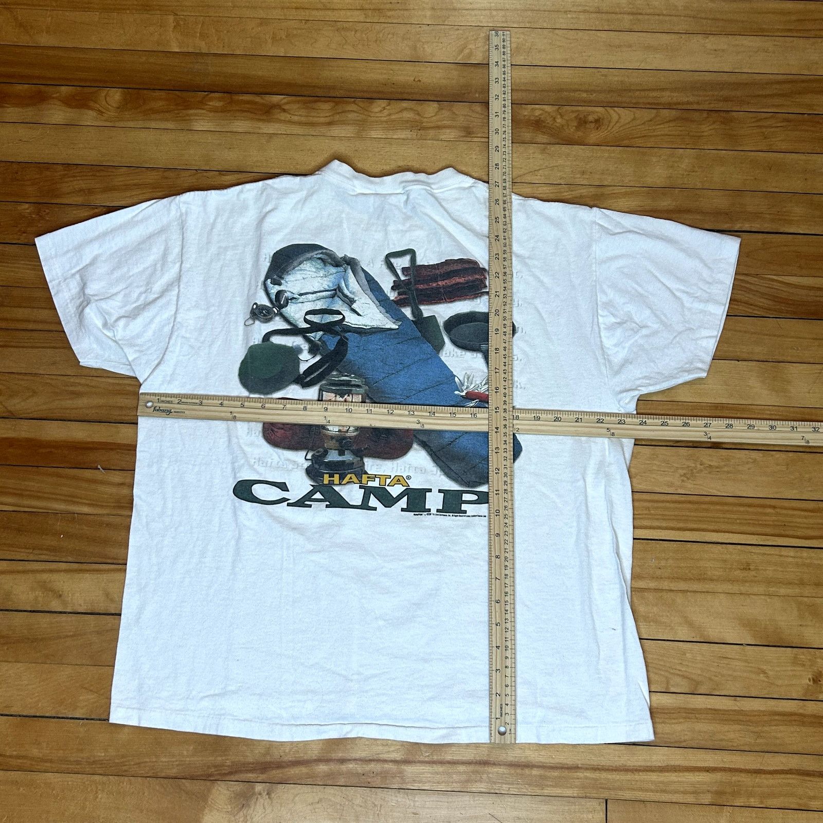 Vintage Vintage 90s Hafta Camp T-Shirt XL Size US XL / EU 56 / 4 - 5 Thumbnail