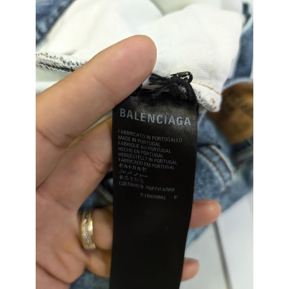 Balenciaga o1rshd1 Baggy Denim Jeans in Blue Size US 30 / EU 46 - 16 Thumbnail