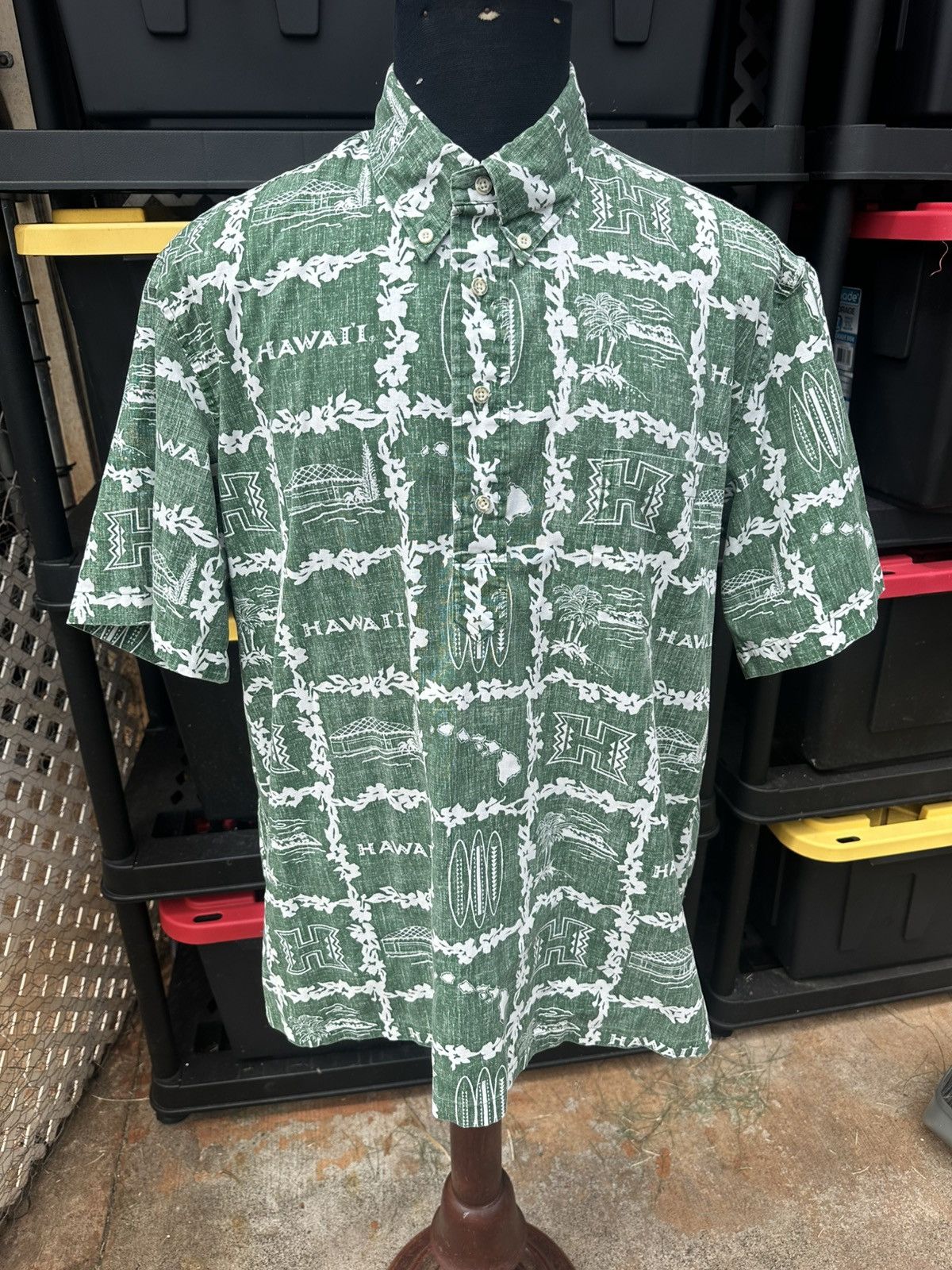 Reyn Spooner Reyn Spooner University Hawaii Classic Men's L Green Size US L / EU 52-54 / 3 - 1 Thumbnail