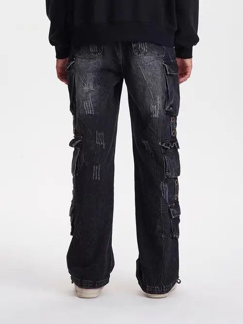 VIBE Vintage washed heavy duty multi-pocket rare jeans Size US 32 / EU 48 - 8 Thumbnail