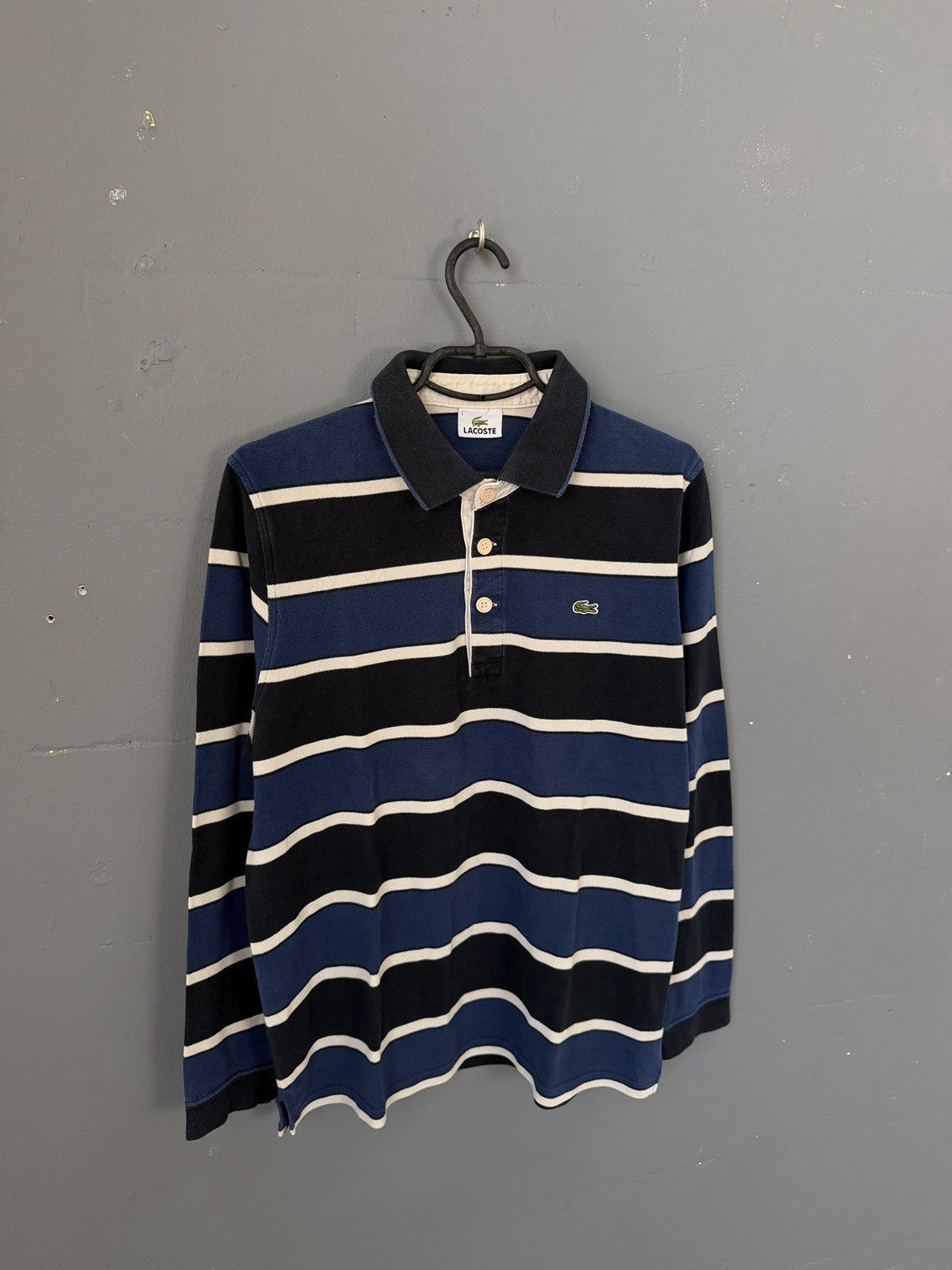 Lacoste Lacoste longsleeve striped rugby polo Size US L / EU 52-54 / 3 - 1 Thumbnail