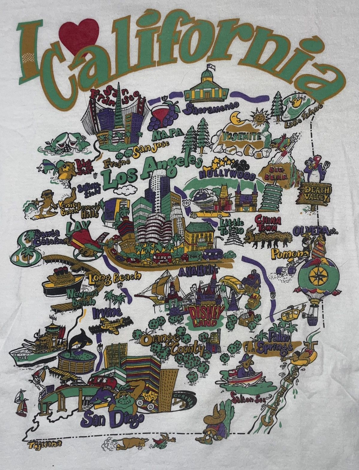 Vintage Vintage I <3 California Size US L / EU 52-54 / 3 - 2 Thumbnail