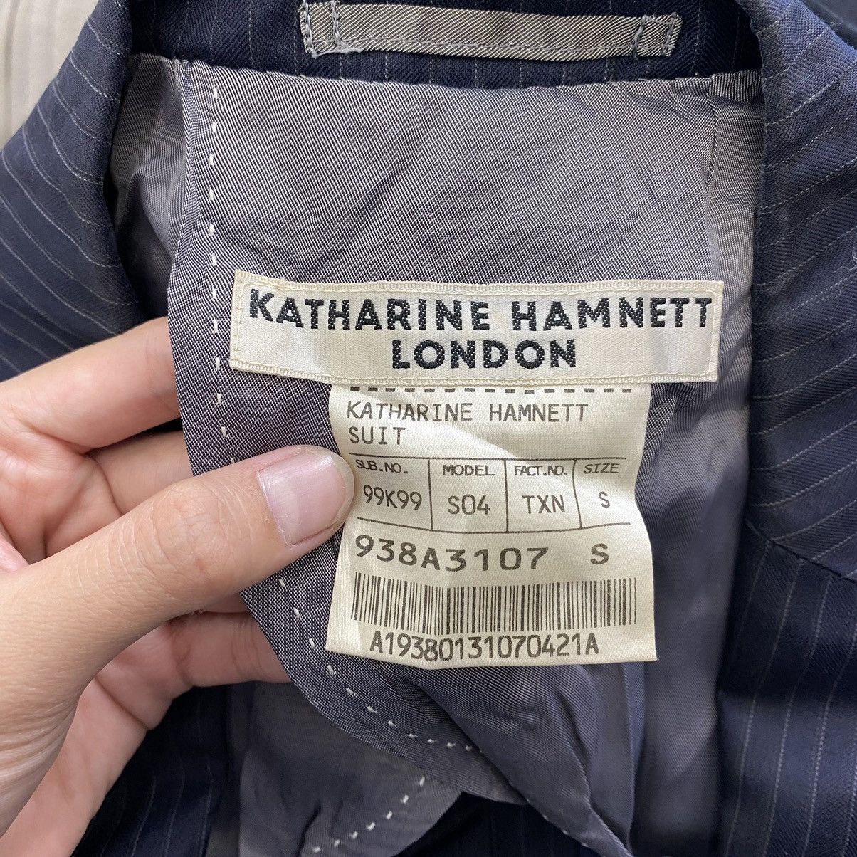 Katharine Hamnett London KATHARINE HAMNETT LONDON English Designer Hickory Stripes Size US S / EU 44-46 / 1 - 3 Thumbnail