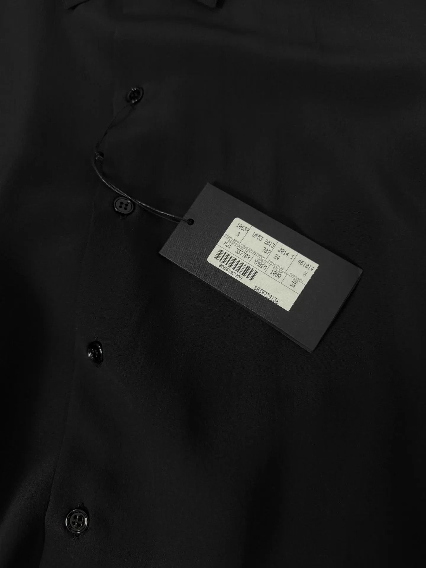 Saint Laurent Paris Saint Laurent Paris Man’s Black Shirts 38-15 S Size US S / EU 44-46 / 1 - 3 Thumbnail